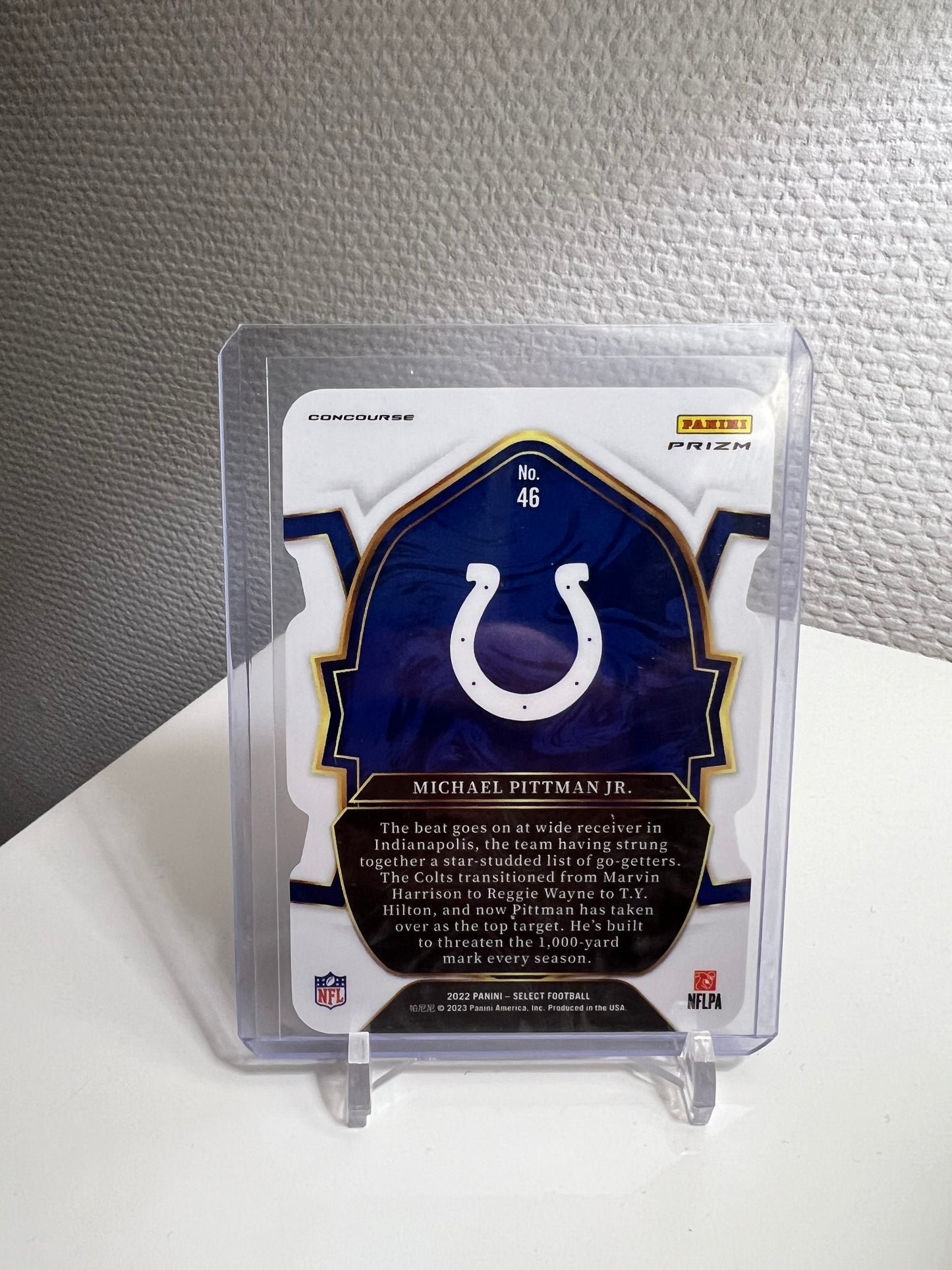 Select 22 - Michael Pittmann Jr. Die-Cut Silver Prizm - Indianapolis Colts