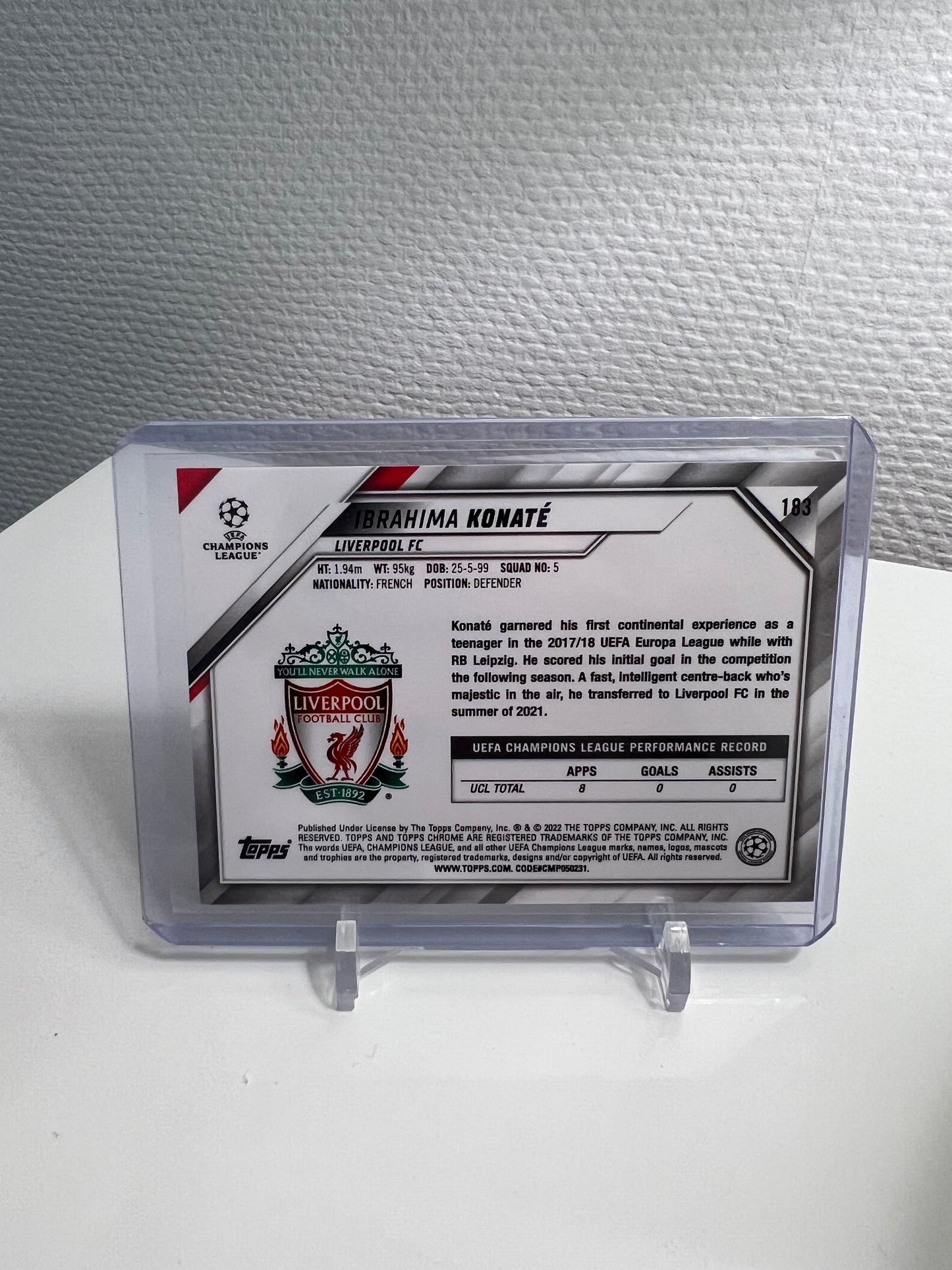 Chrome 21-22 - Ibrahima Konate All-Star Rookie Ray Wave - FC Liverpool
