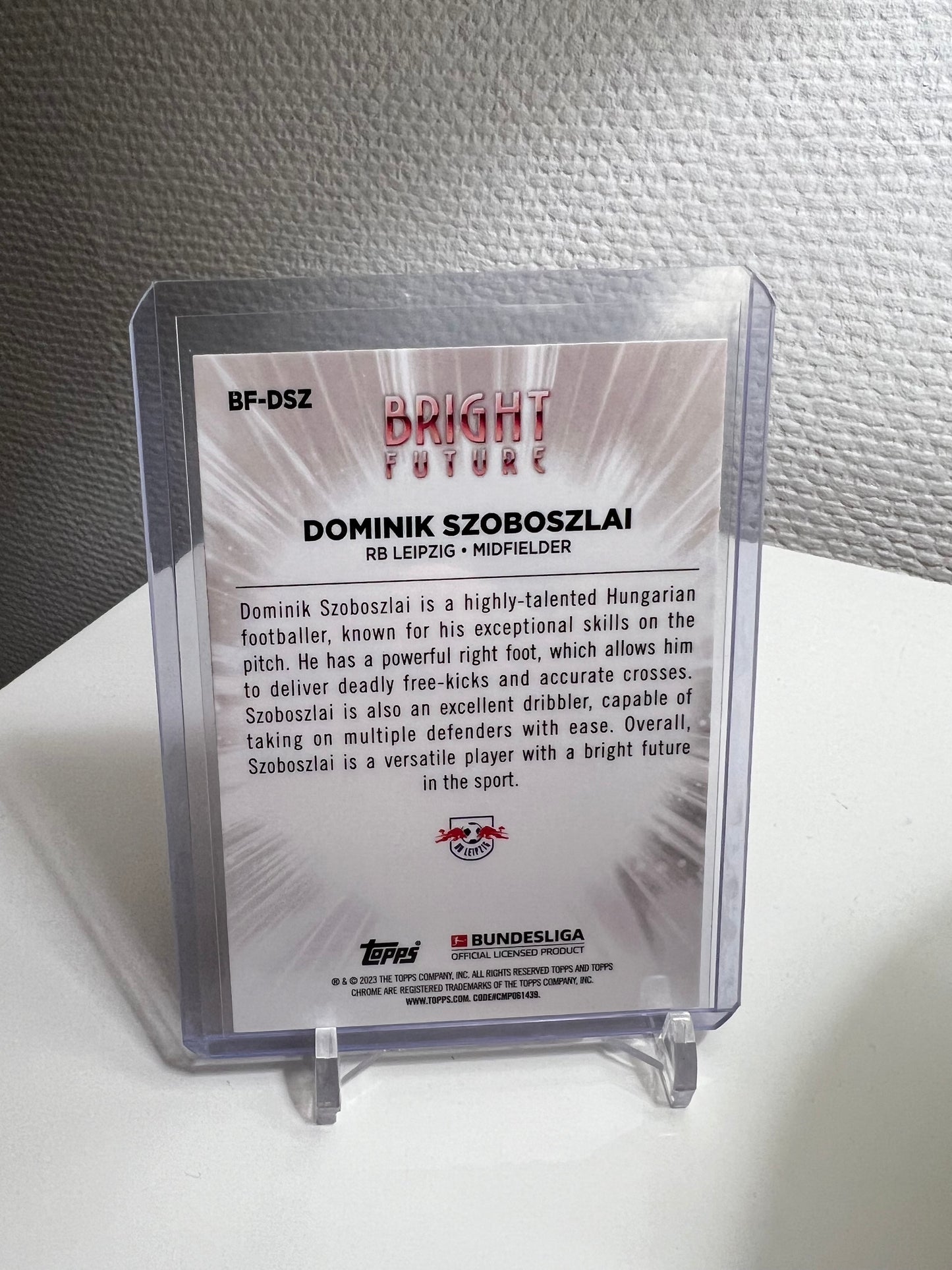 Chrome 22-23 - Dominik Szoboszlai Bright Future - RB Leipzig #BF-DSZ