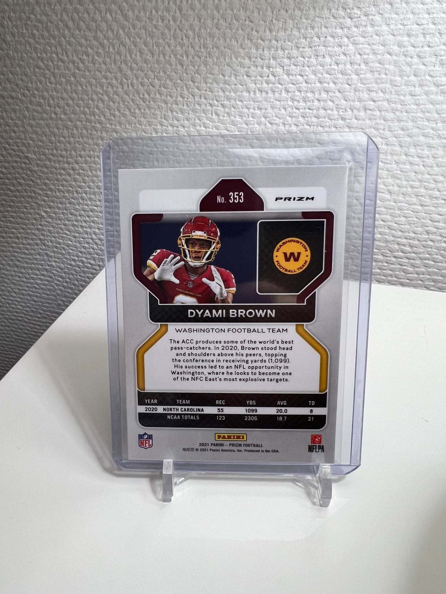 Prizm 21 - Dyami Brown Green Pulsar RC Card - Washington Football Team
