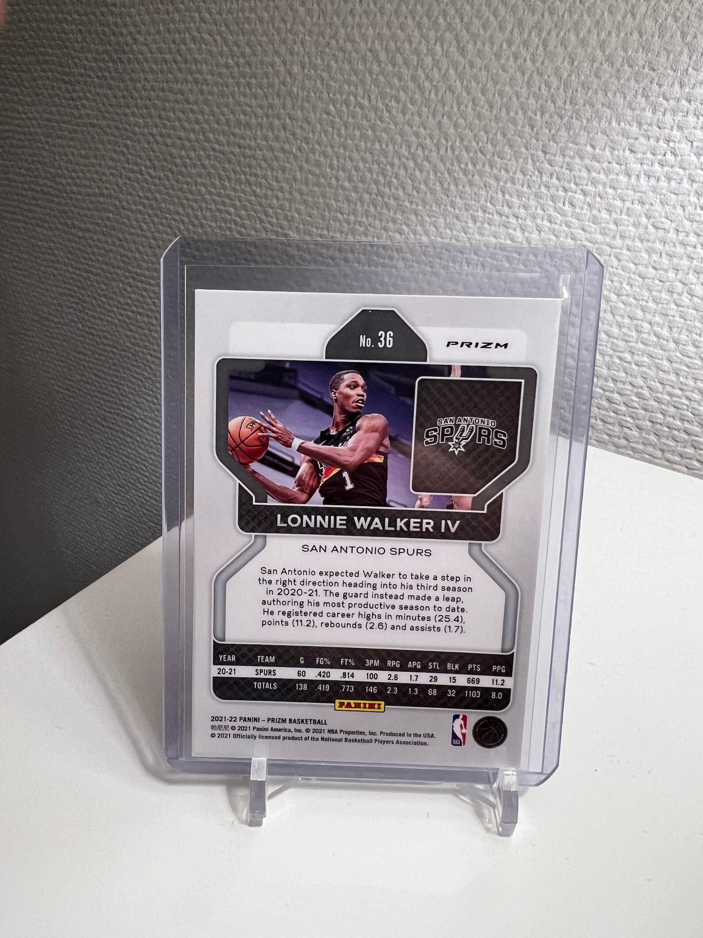 Prizm 21-22 - Lonnie Walker IV Tri-Color - San Antonio Spurs