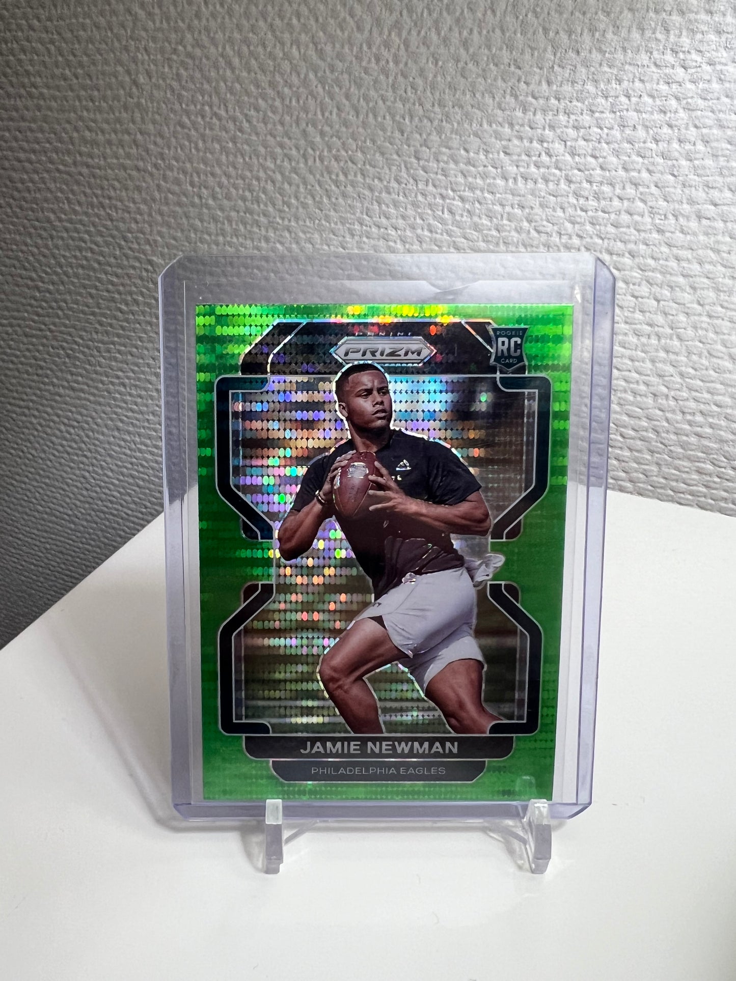 Prizm 21 - Jamie Newman Green Pulsar RC Card - Philadelphia Eagles