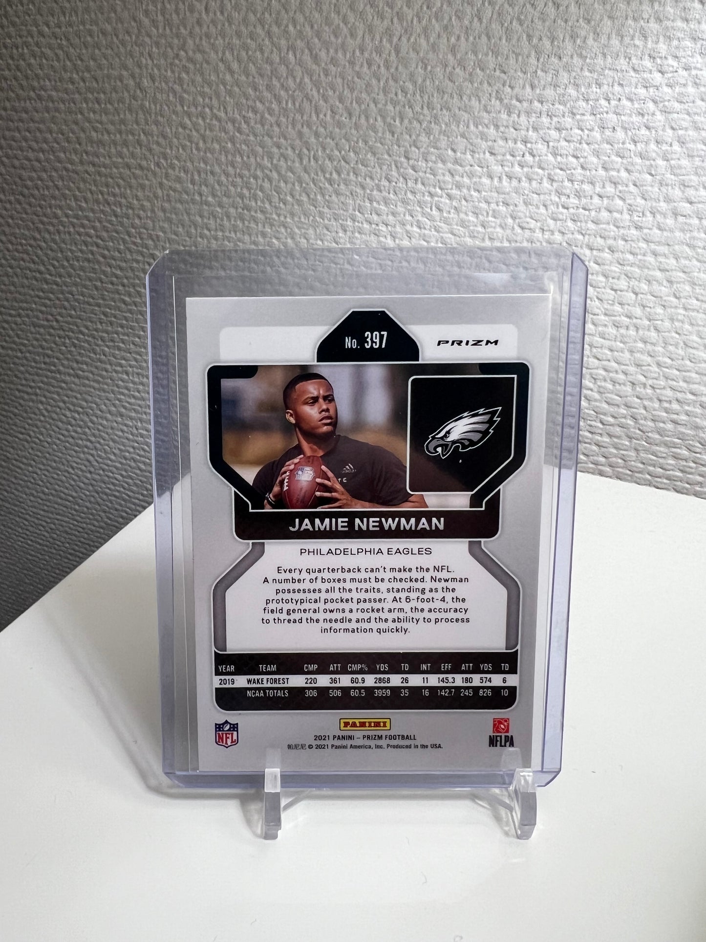 Prizm 21 - Jamie Newman Green Pulsar RC Card - Philadelphia Eagles