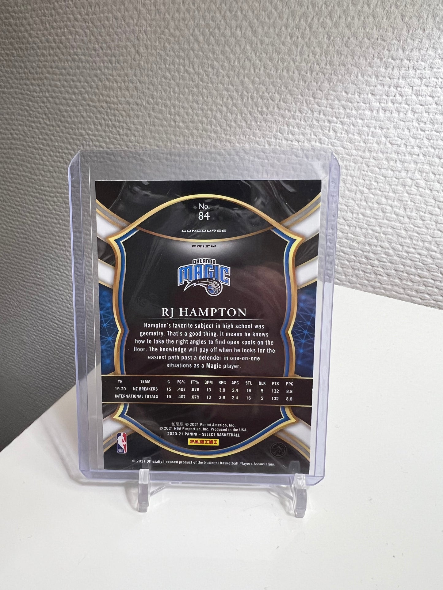 Select Blue 20-21 - RJ Hampton Prizm RC Card - Orlando Magic
