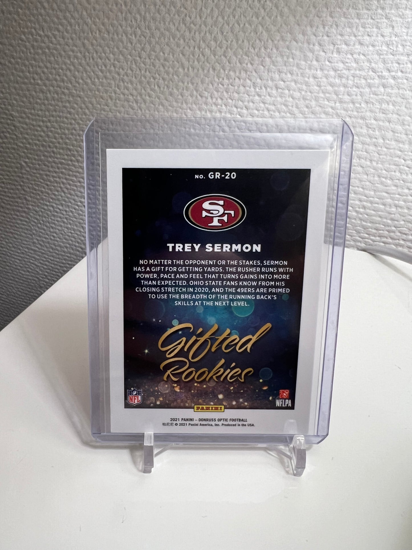 Donruss Optic 21 - Trey Sermon Gifted Rookies - San Francisco 49ers #GR-20