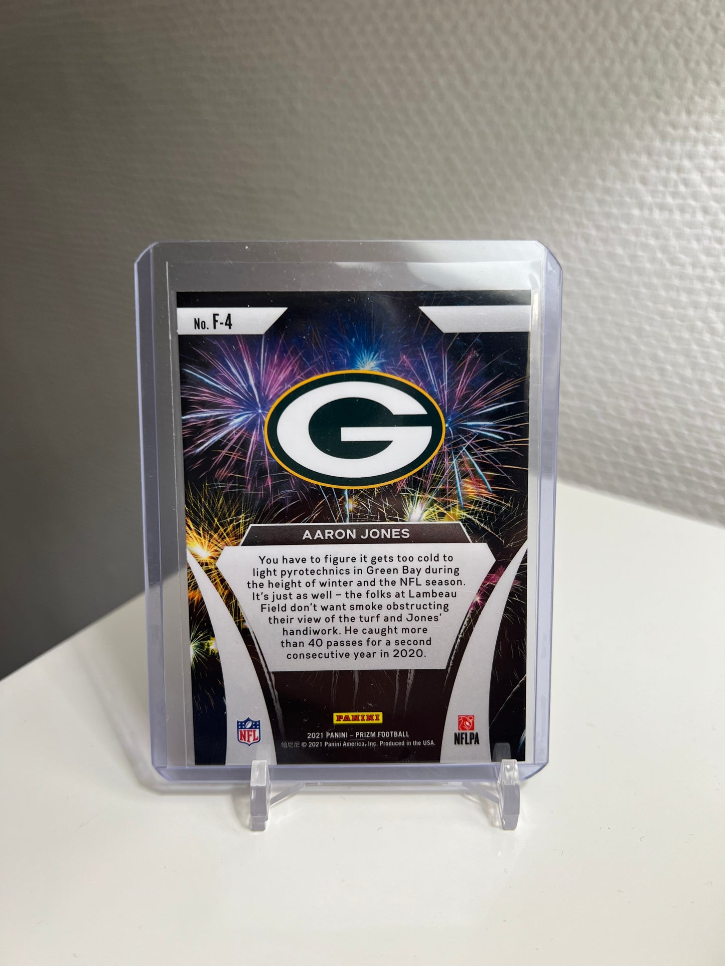 Prizm 21 - Aaron Jones Fireworks - Green Bay Packers #F-4
