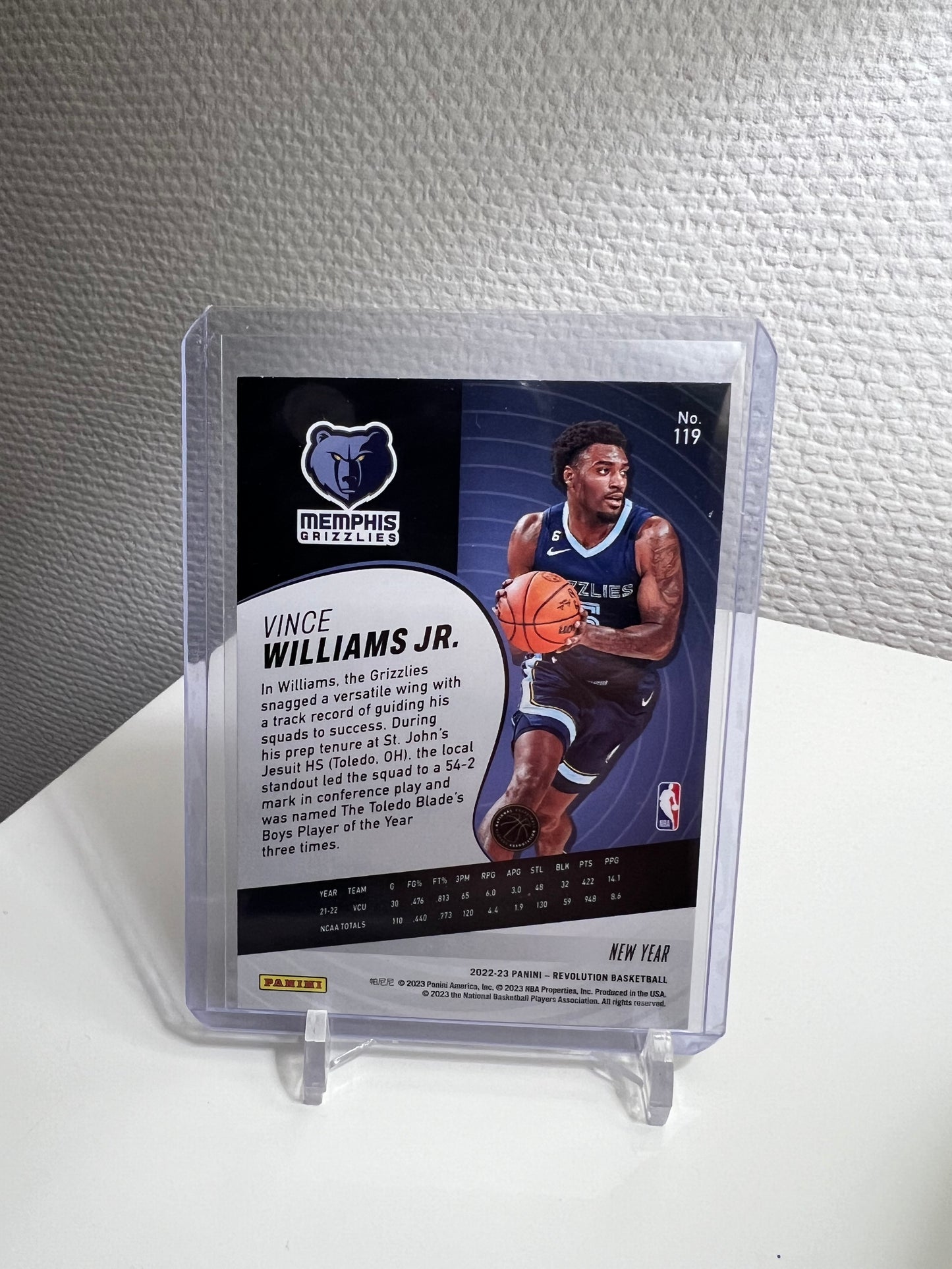 Revolution 22-23 - Vince Williams Jr. New Year RC Card - Memphis Grizzlies