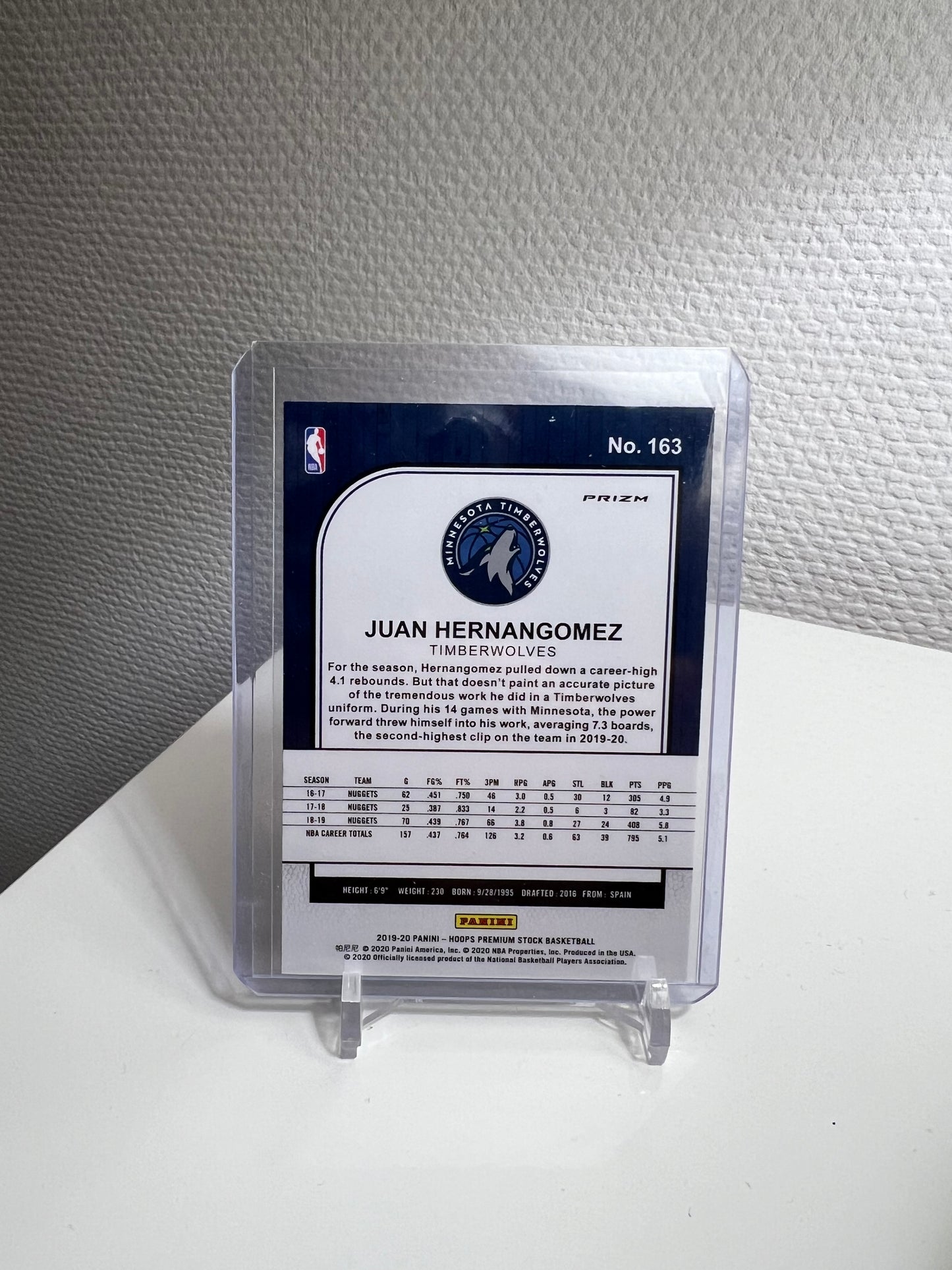 Hoops Premium Stock 19-20 - Juan Hernangomez Green Prizm - Minnesota Timberwolves