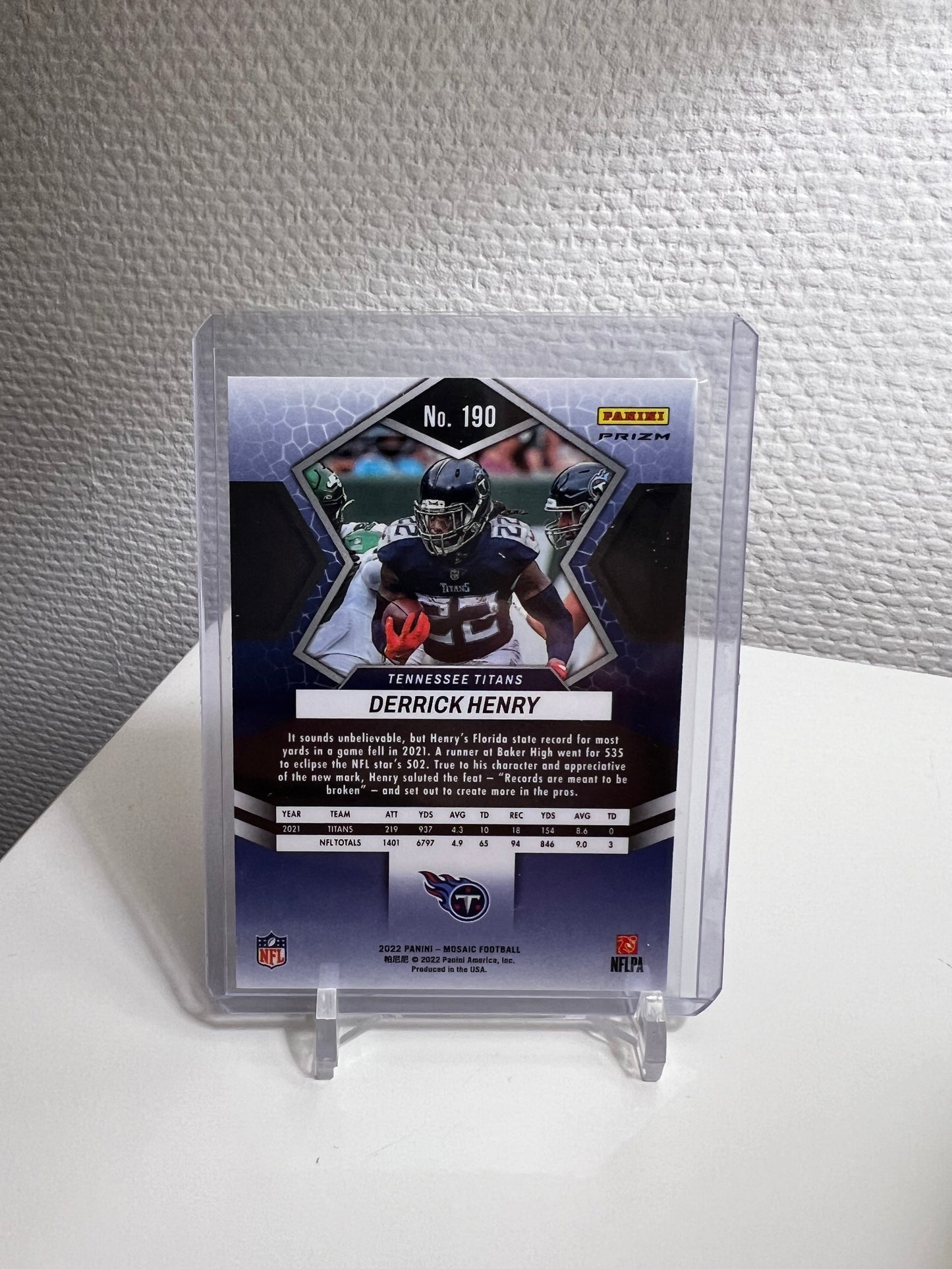 Mosaic 22 - Derrick Henry Green Prizm - Tennessee Titans