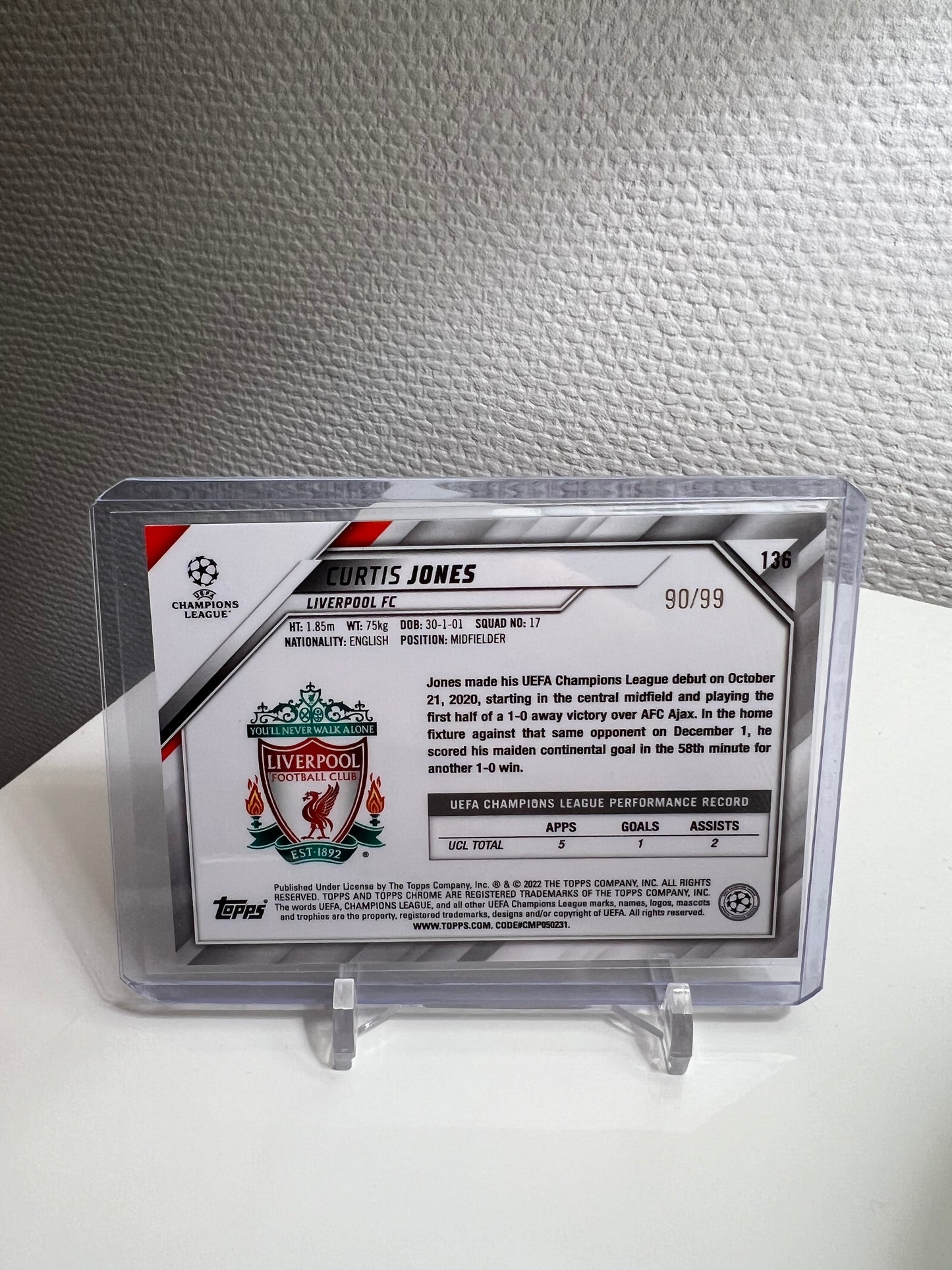 Chrome 21-22 - Curtis Jones Neon Green /99 All-Star Rookie - FC Liverpoolt