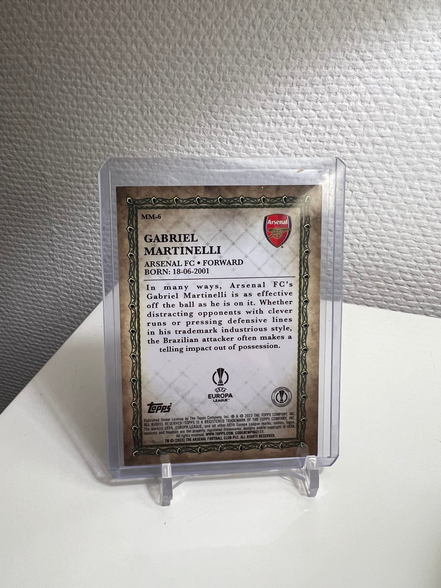 Merlin Chrome 22-23 - Gabriel Martinelli Merlin´s Masters - Arsenal London #MM-6