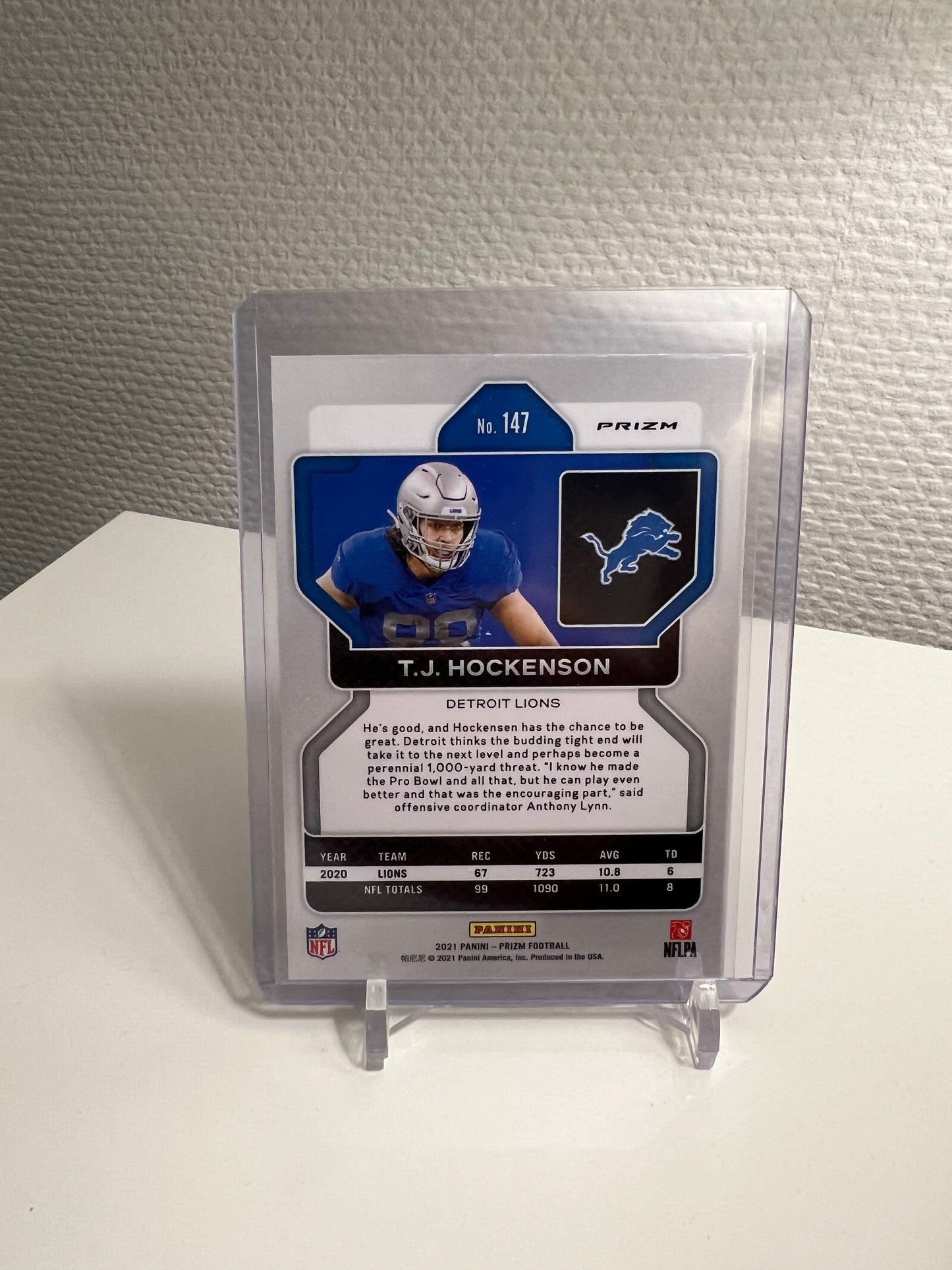 Panini Prizm 21 - T.J. Hockenson Tri-Color - Detroit Lions