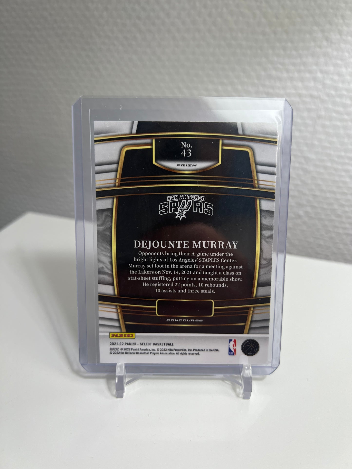 Select 21-22 - Dejounte Murray Prizm Concourse - San Antonio Spurs