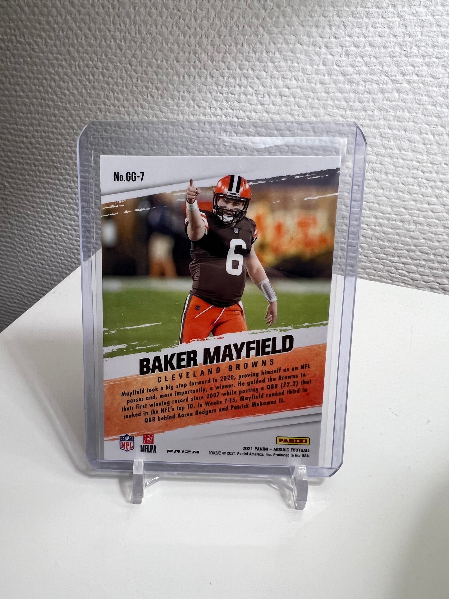 Mosaic 21 - Baker Mayfield Got Game? Green Prizm - Cleveland Browns #GG-7