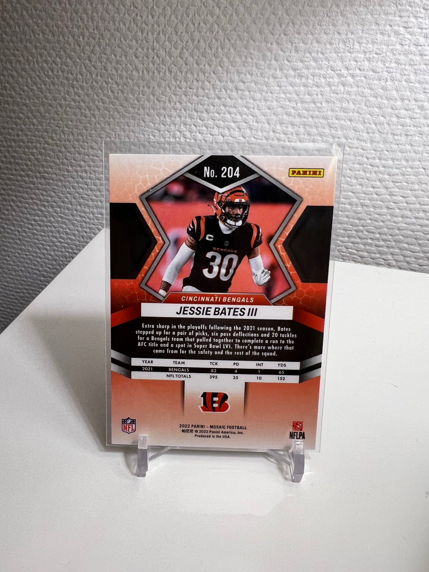 Mosaic 22 - Jessie Bates III - Cincinnati Bengals