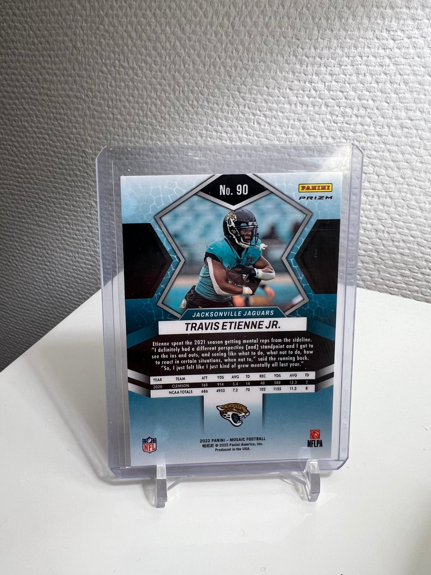 Mosaic 22 - Travis Etienne Jr. Silver Prizm - Jacksonville Jaguars