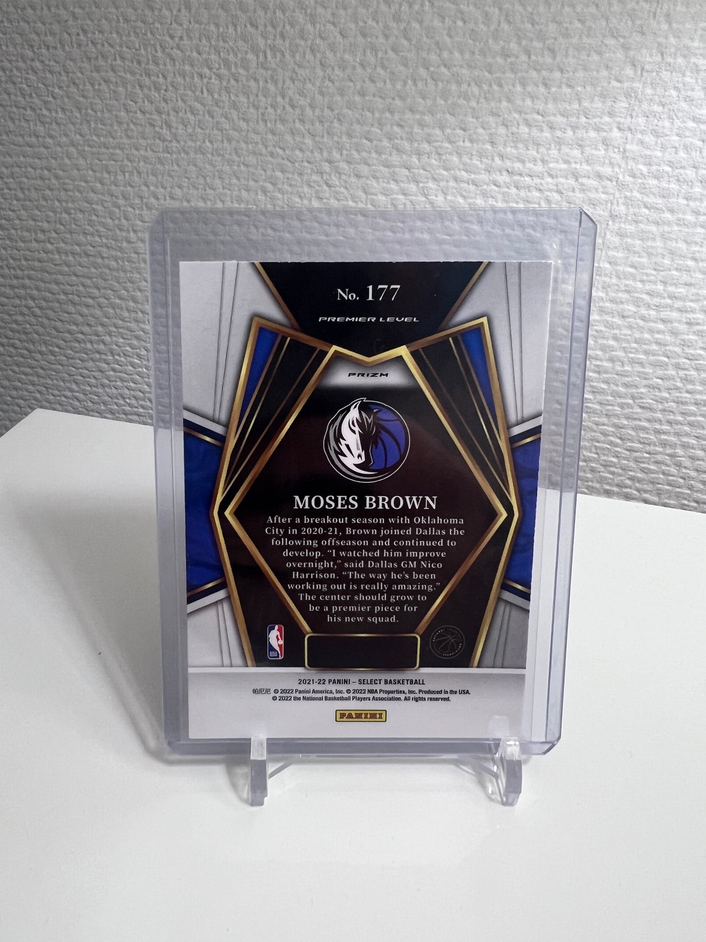 Select 21-22 - Moses Brown Premier Level Scope - Dallas Mavericks