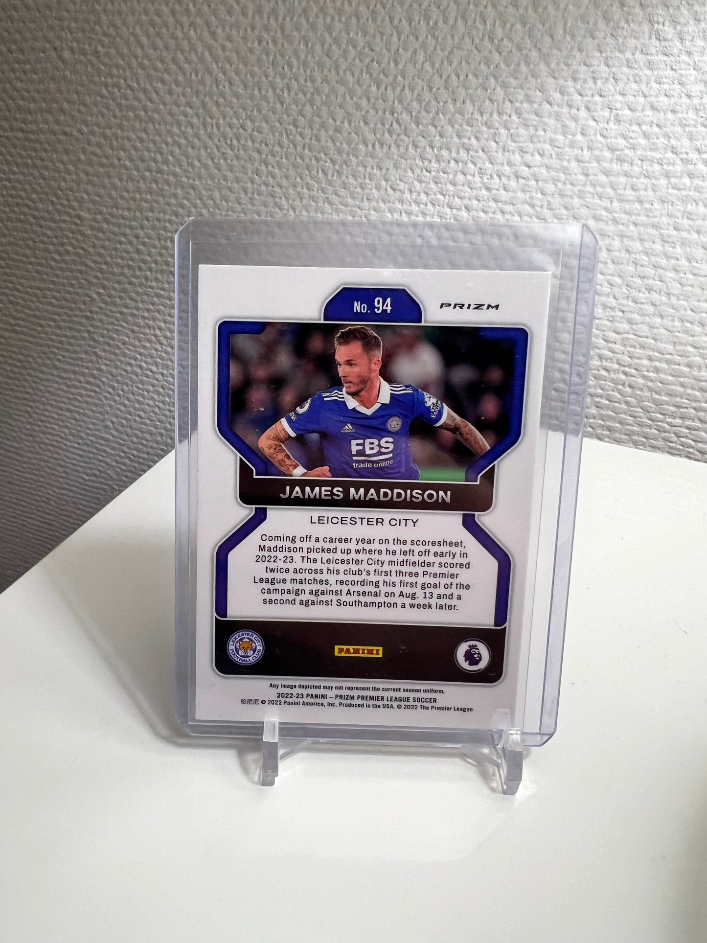 Prizm 22-23 - James Maddison Silver Disco - Leicester City