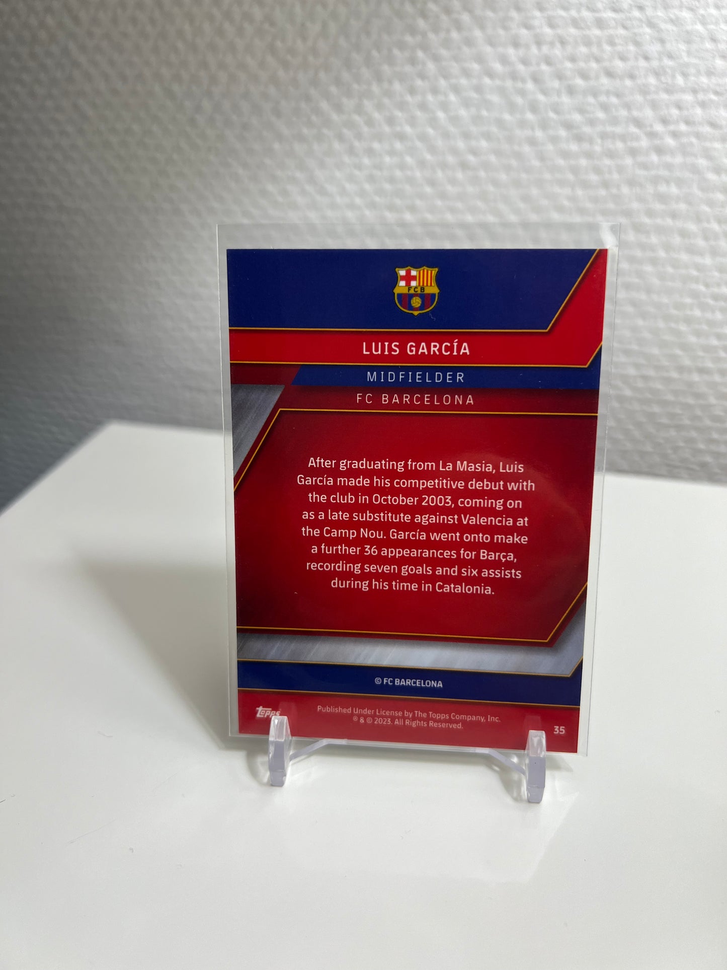 Chrome 22-23 - Luis Garcia Profile - FC Barcelona