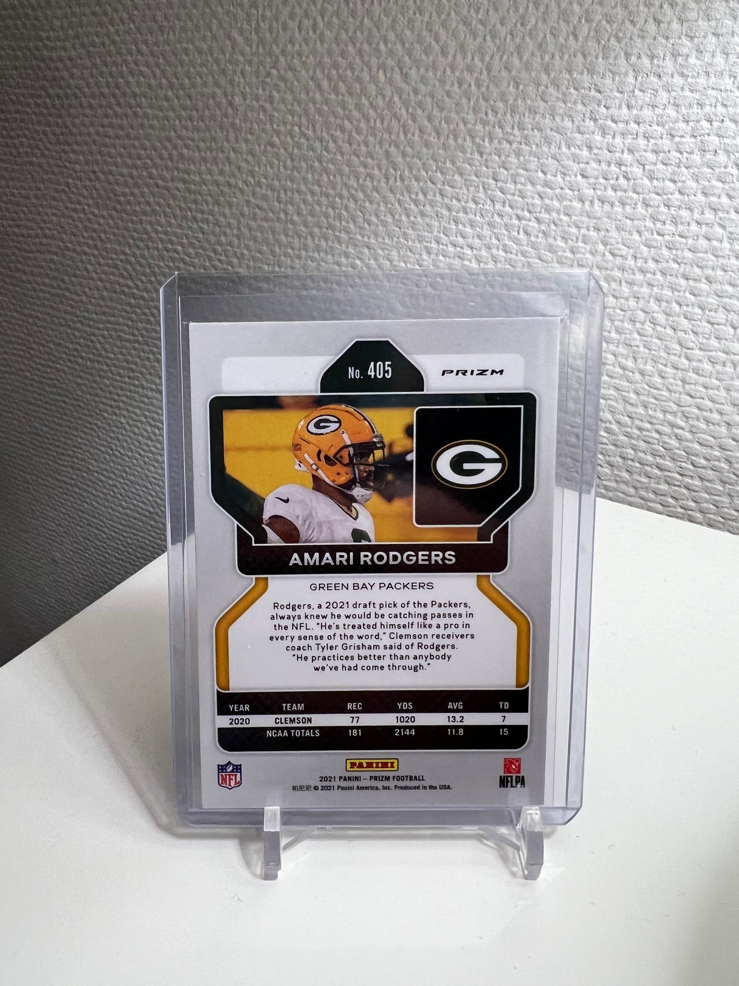 Prizm 21 - Amari Rodgers Green RC Card - Green Bay Packers