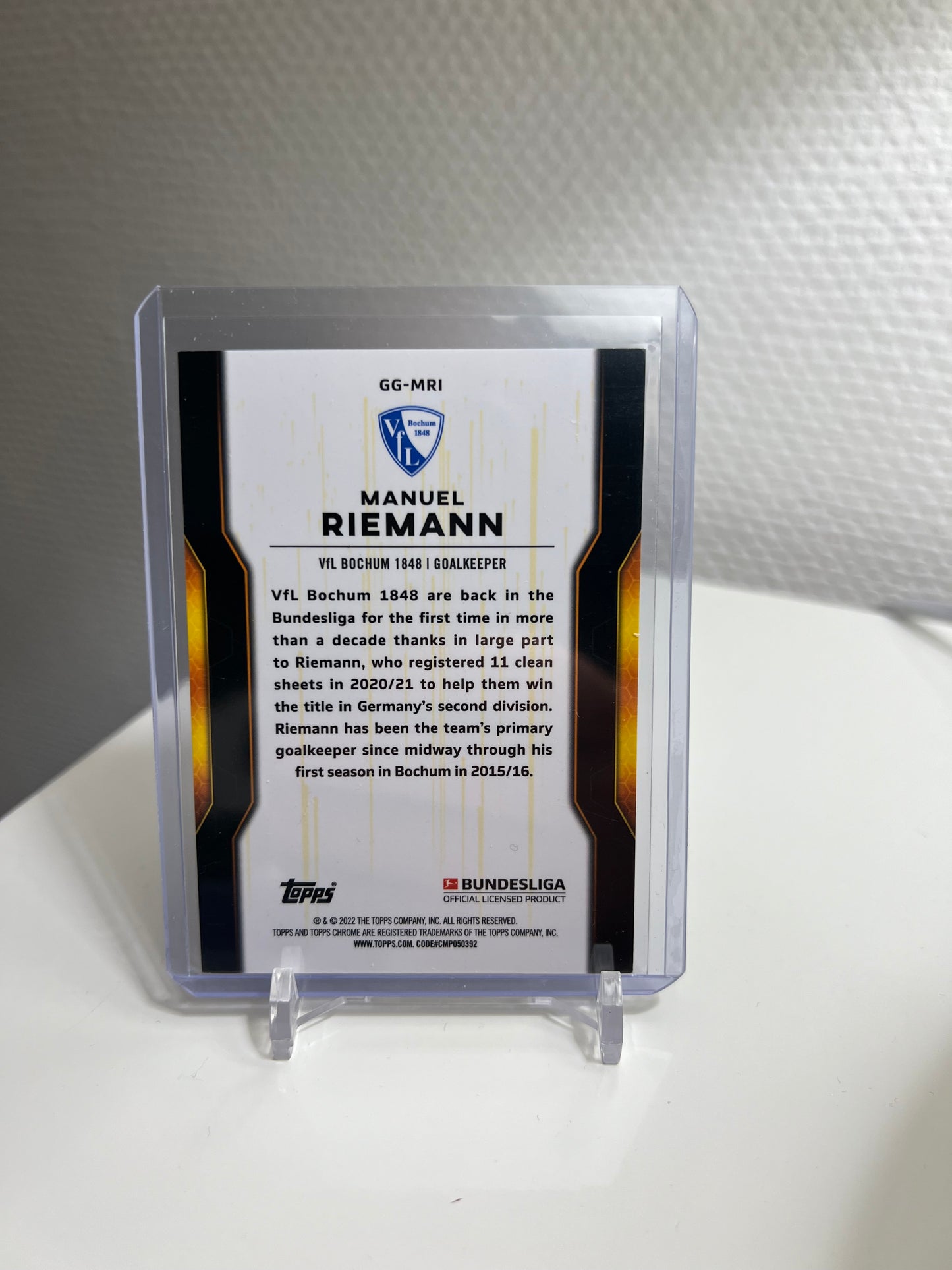 Chrome 21-22 - Manuel Riemann Golden Generation - VfL Bochum #GG-MRI