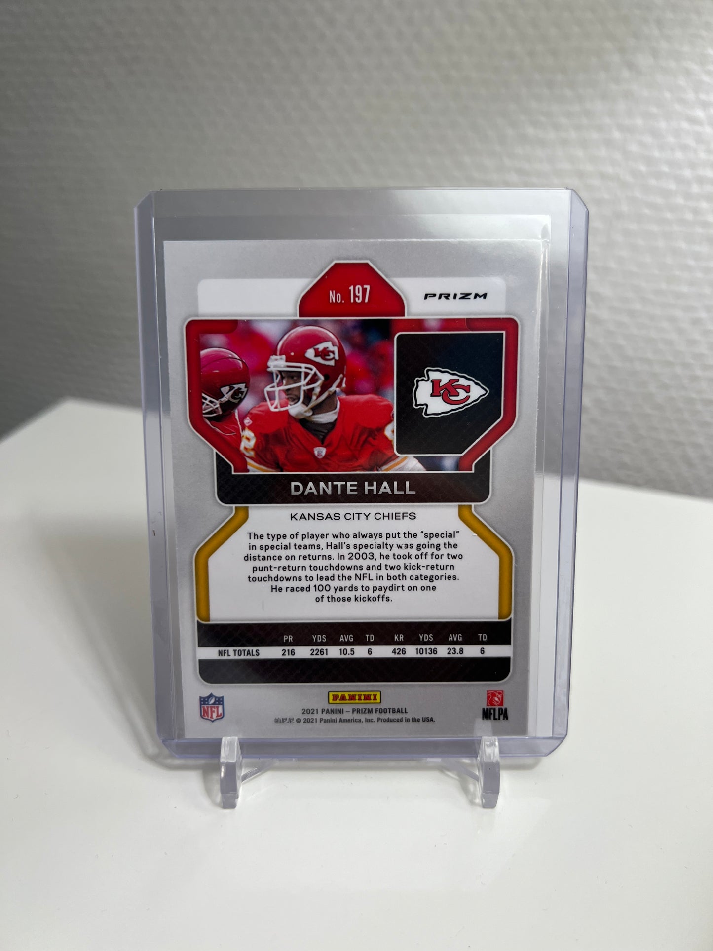 Panini Prizm 21 - Dante Hill Tri-Color - Kansas City Chiefs