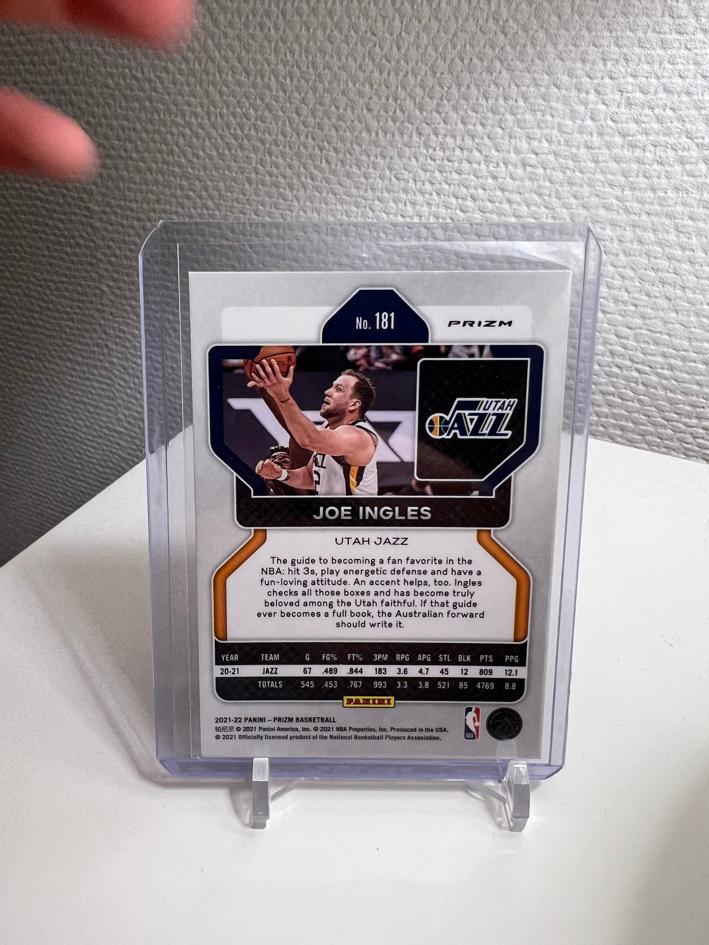 Prizm 21-22 - Joe Ingles Tri-Color - Utah Jazz