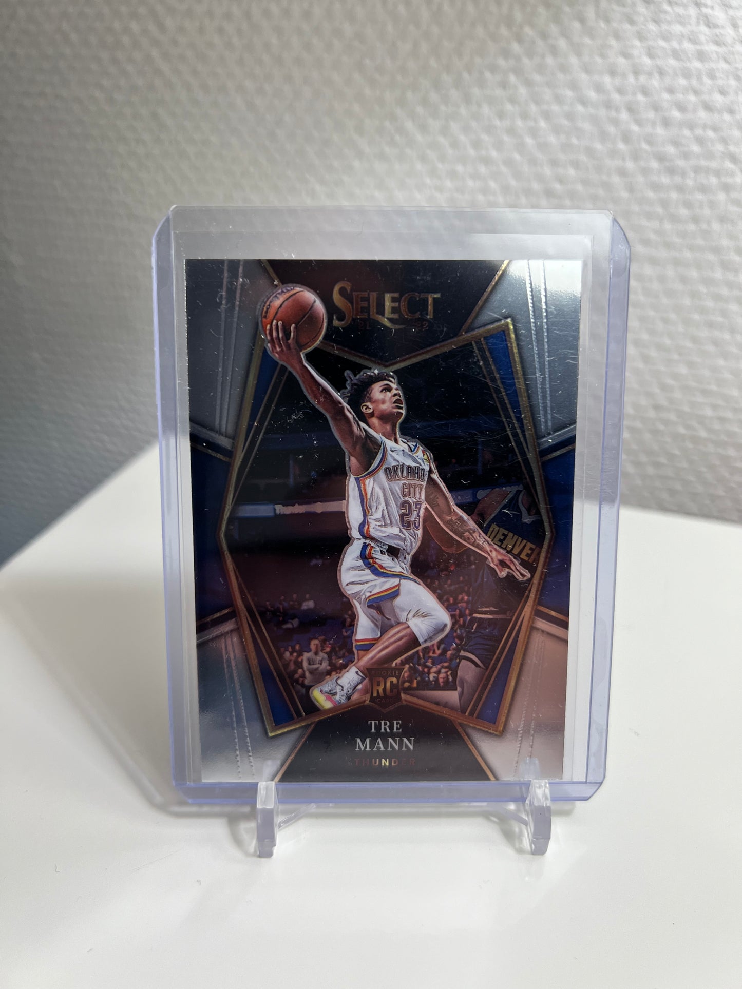 Select 21-22 - Tre Mann Premier Level RC Card - Oklahoma City Thunder