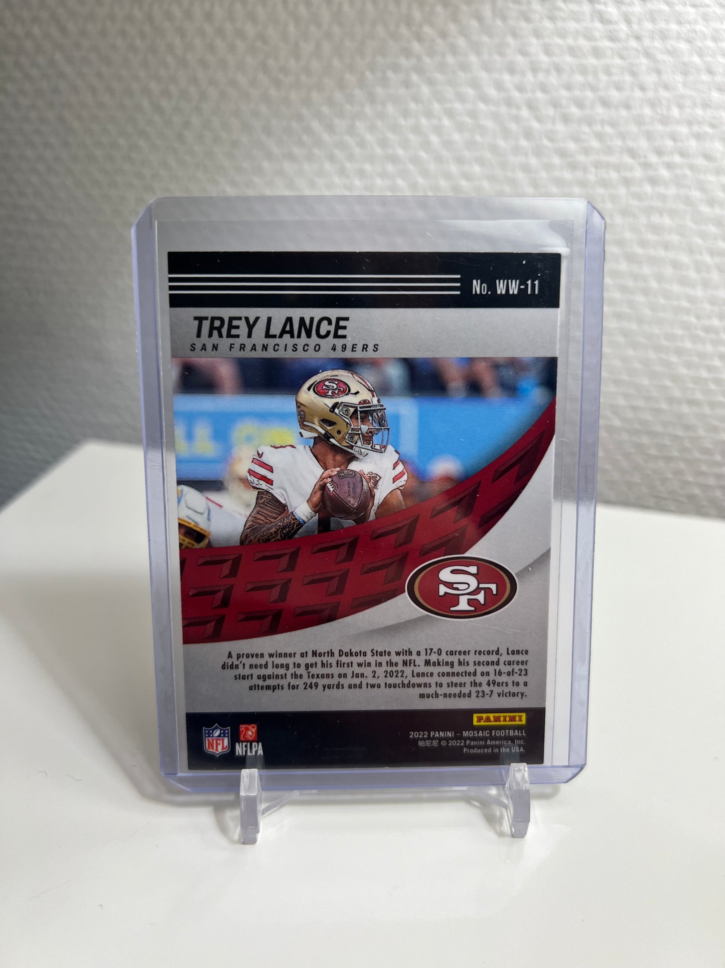Mosaic 22 - Trey Lance Will to Win - San Francisco 49ers #WW-11