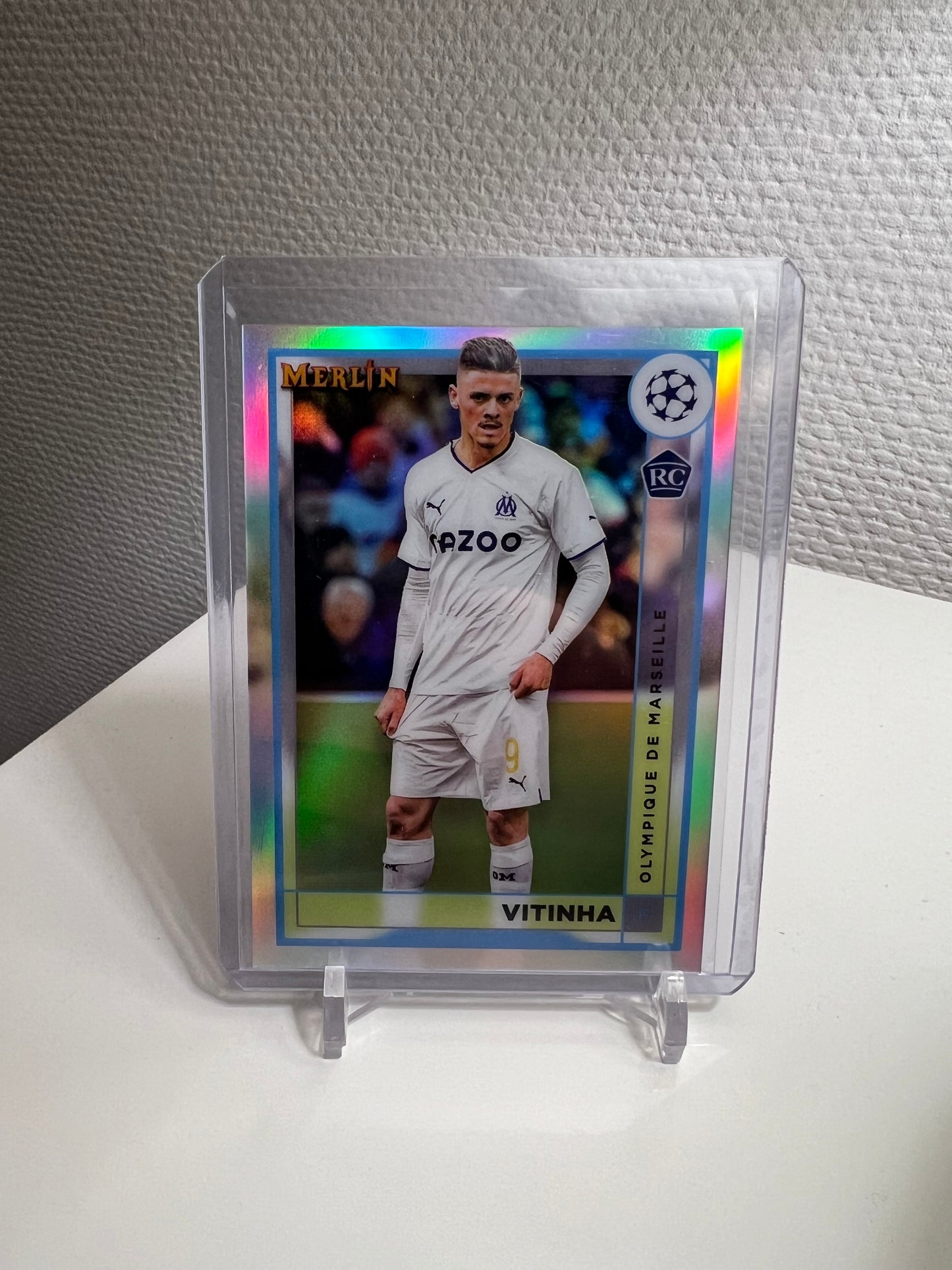 Merlin Chrome 22-23 - Vitinha RC Card Refractor - Olympique Marseille