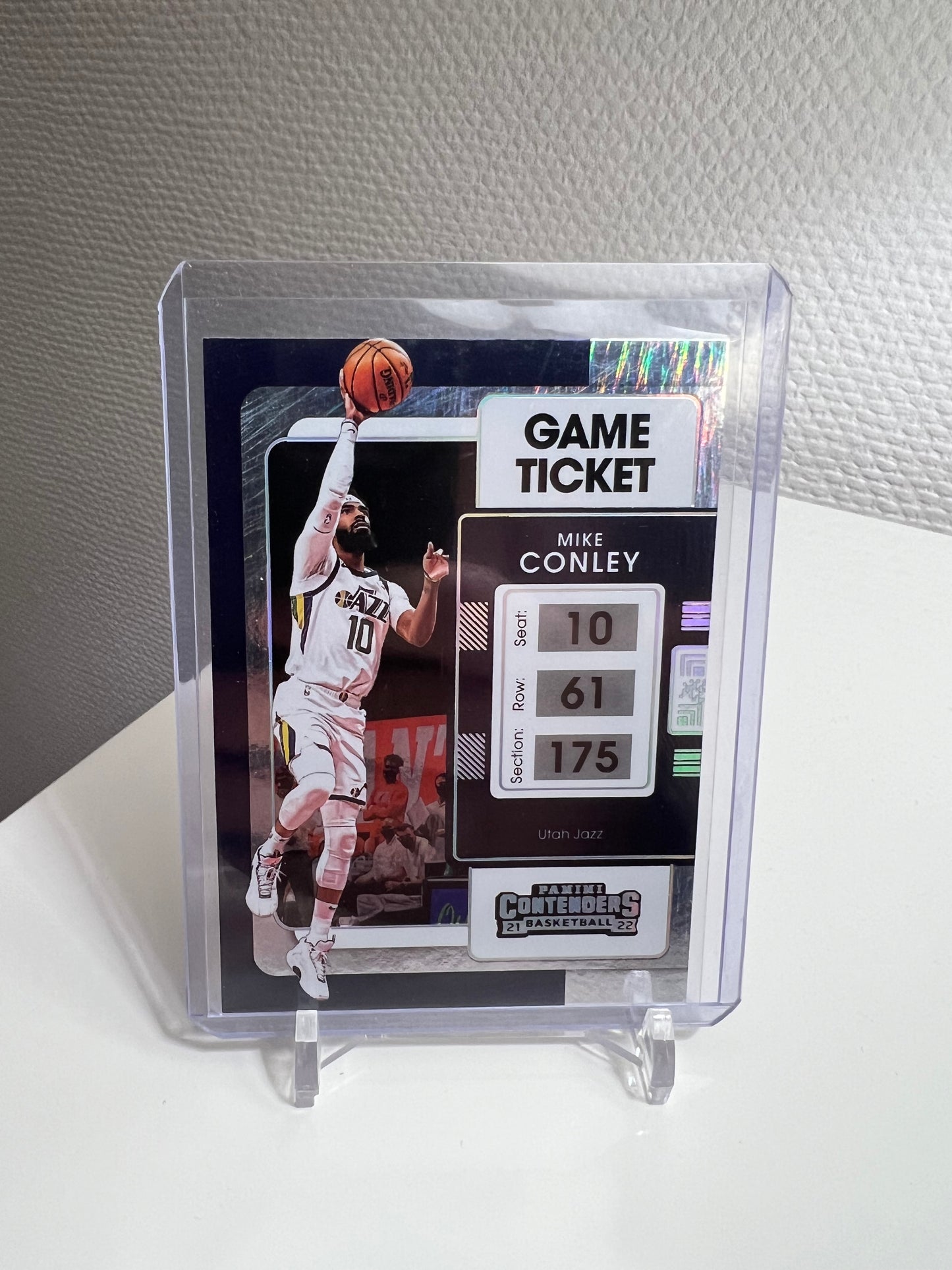 Contenders 21-22 - Mike Conley Game Ticket Silver Shimmer - Utah Jazz