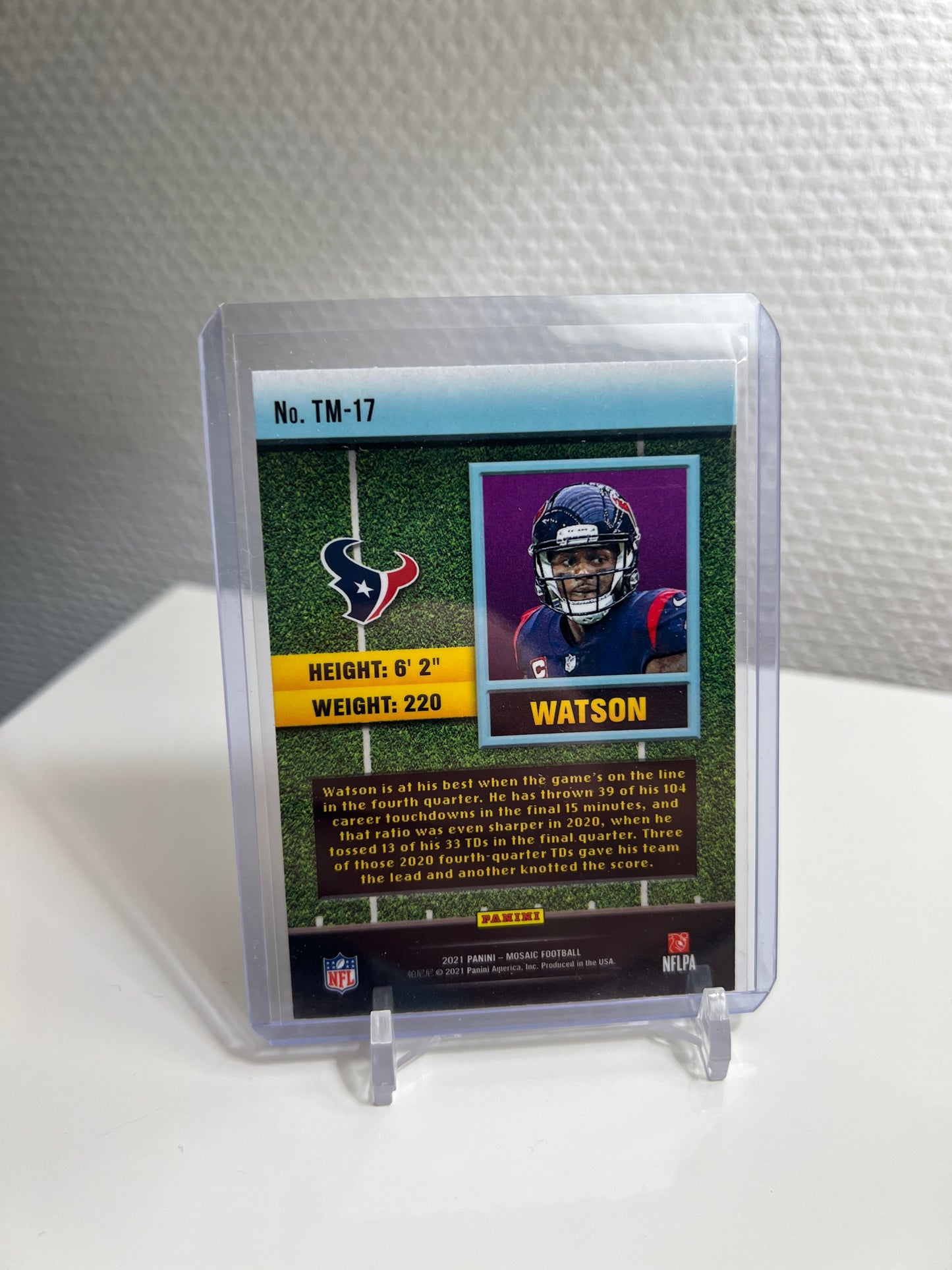 Mosaic 21 - Deshaun Watson Touchdown Masters - Houston Texans #TM-17