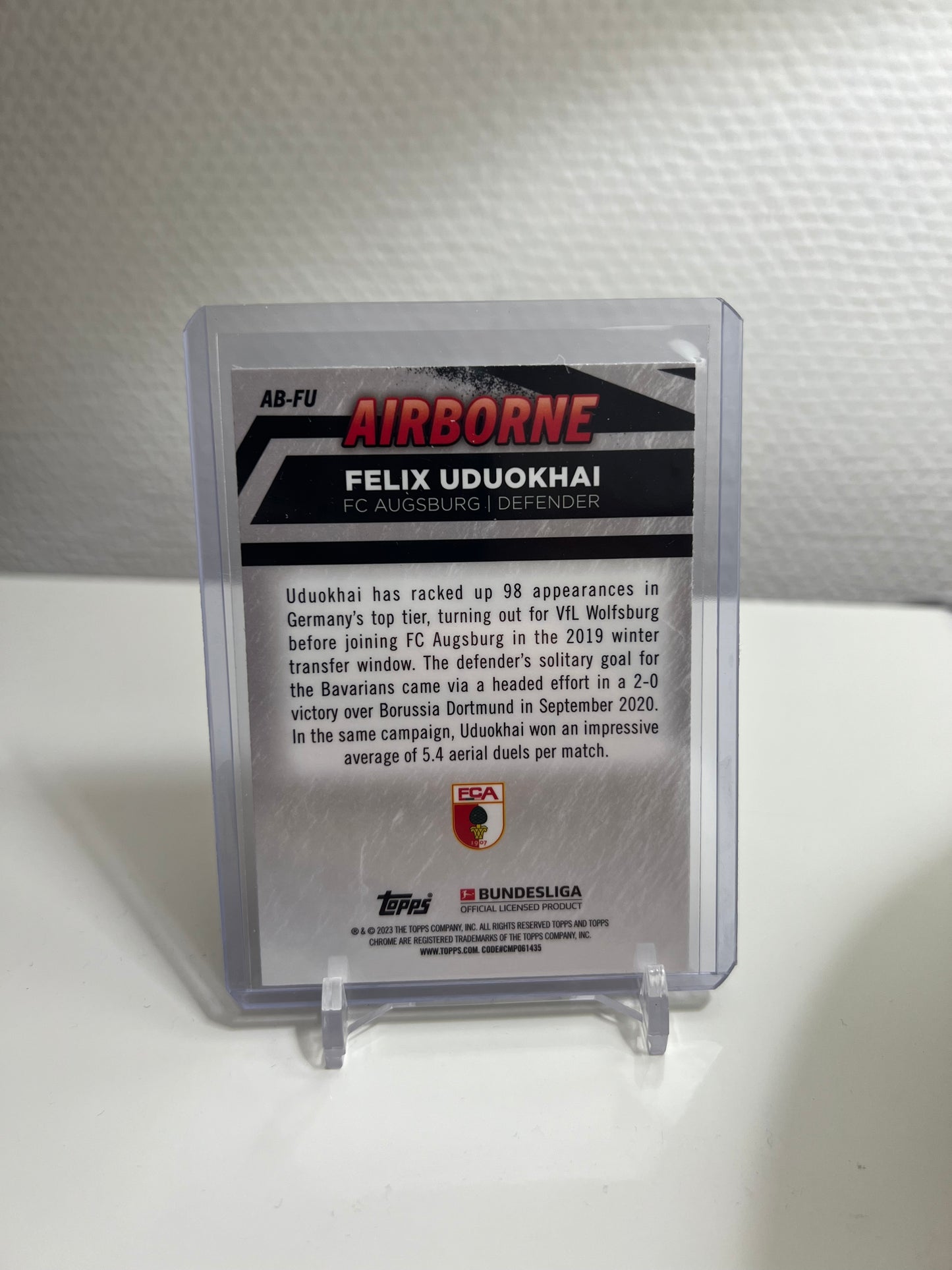 Chrome 22-23 - Felix Udoukhai Airbone - FC Augsburg #AB-FU