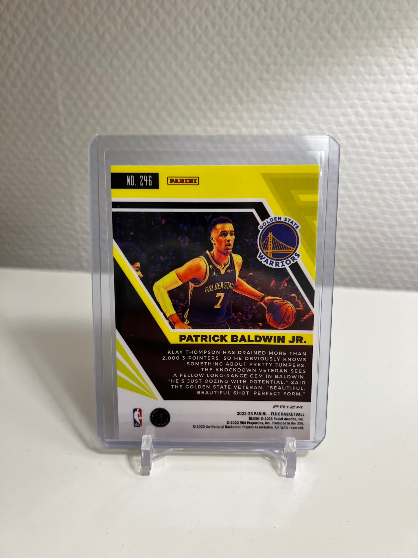 Flux 22-23 - Patrick Baldwin Jr. Silver Prizm RC Card - Golden State Warriors