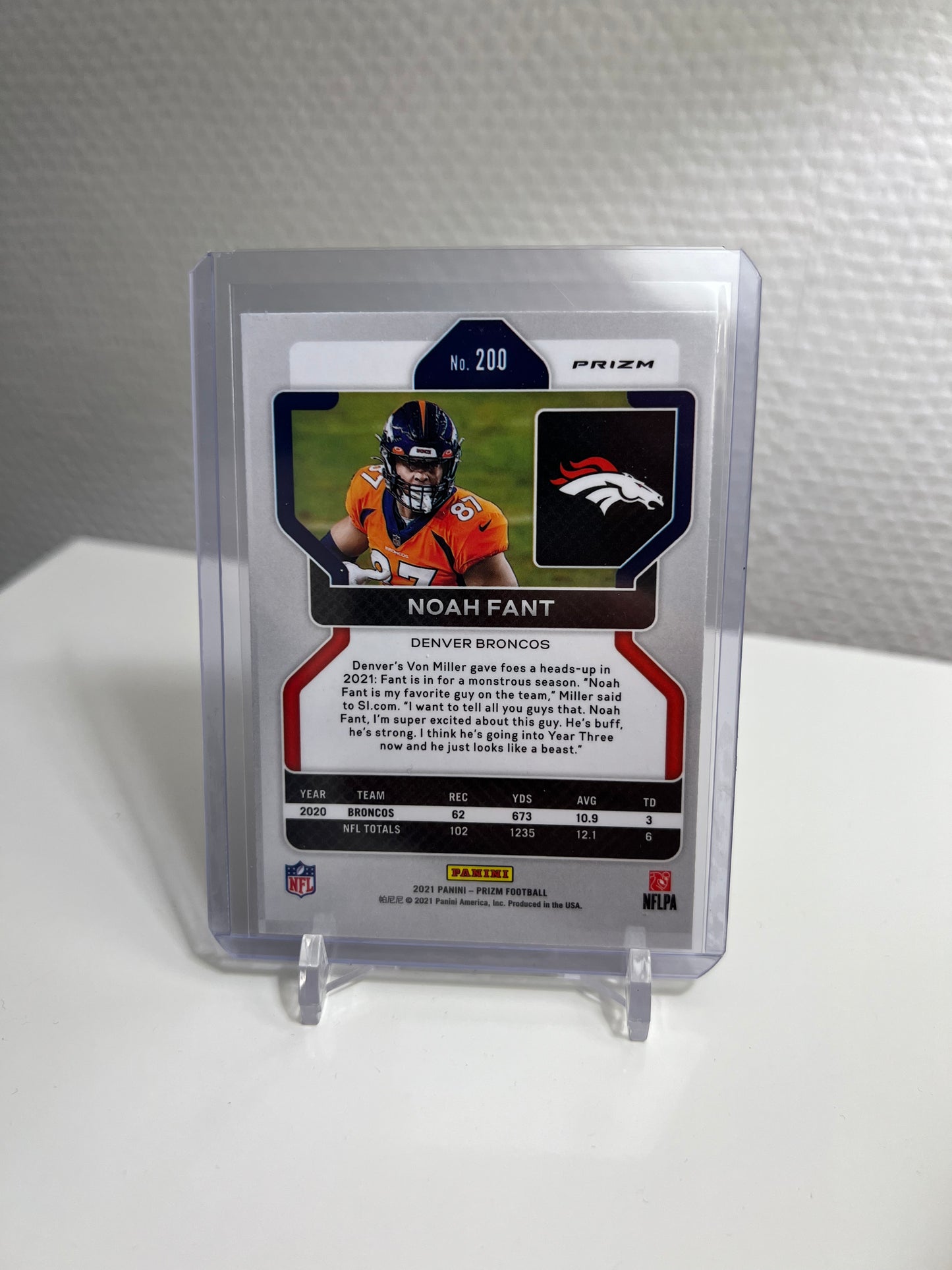 Prizm 21 - Noah Fant - Denver Broncos