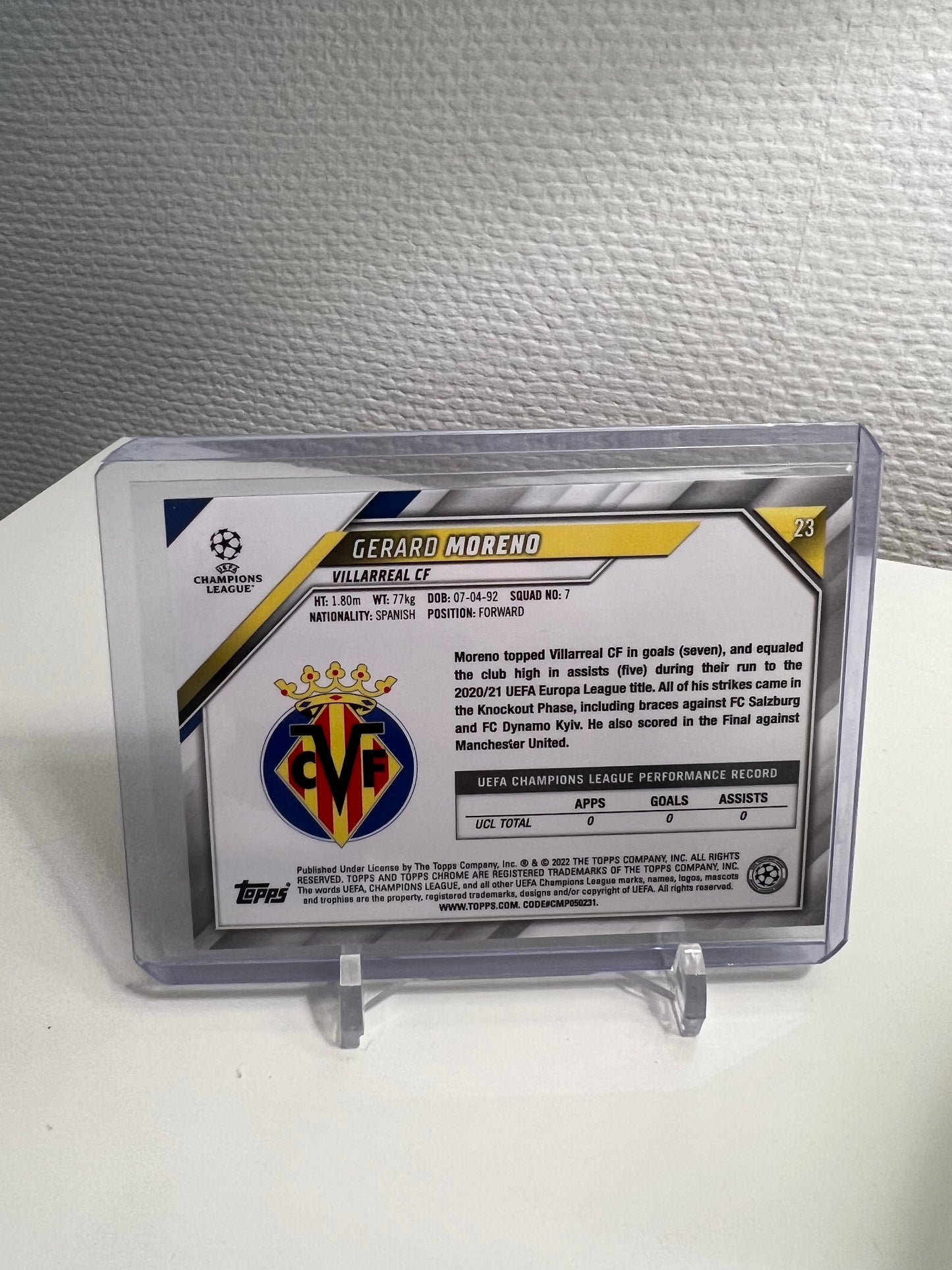 Chrome 21-22 - Gerard Moreno Ray Wave - FC Villarreal