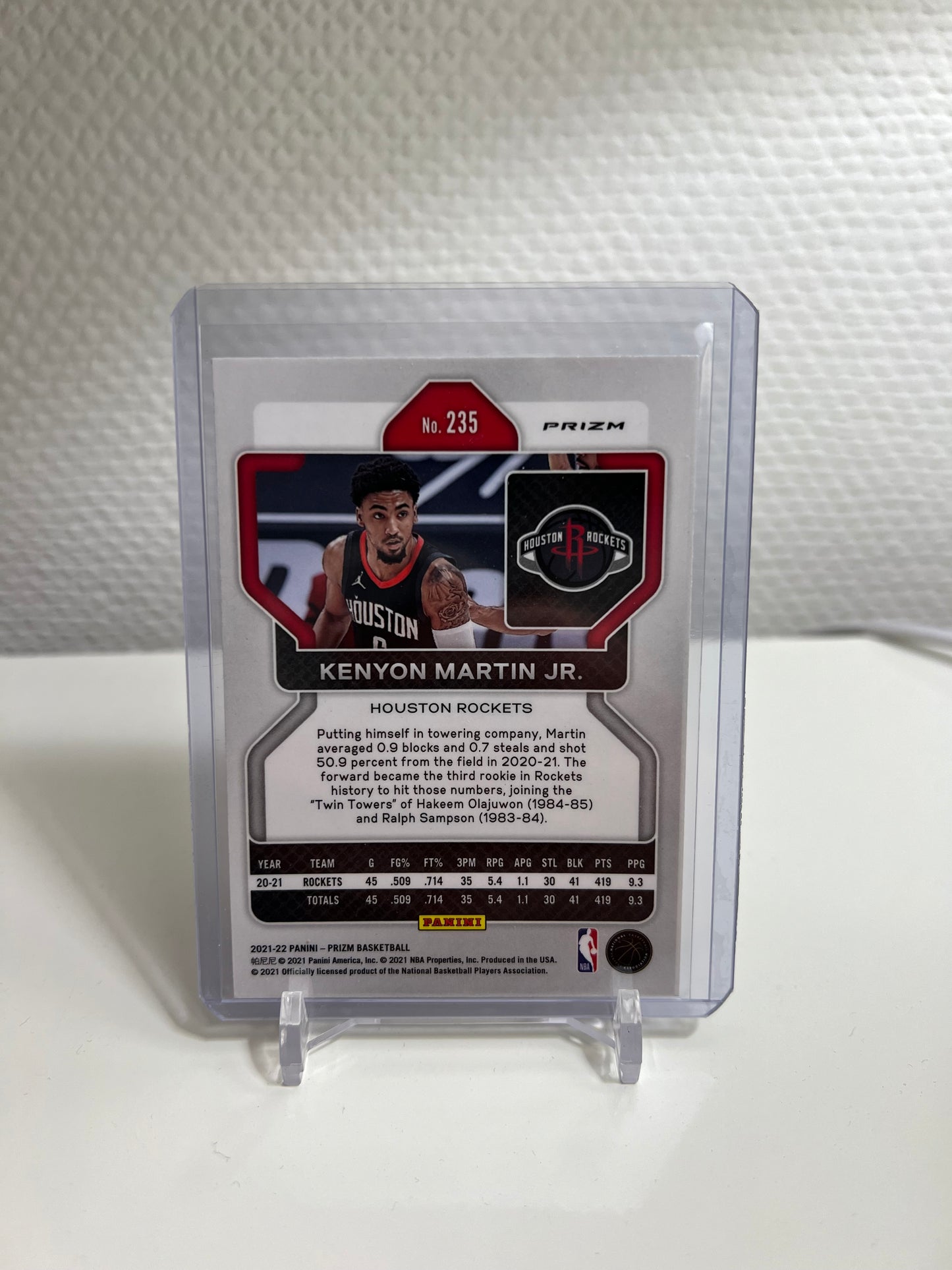 Prizm 21-22 - Kenyon Martin Jr. Tri-Color - Houston Rockets