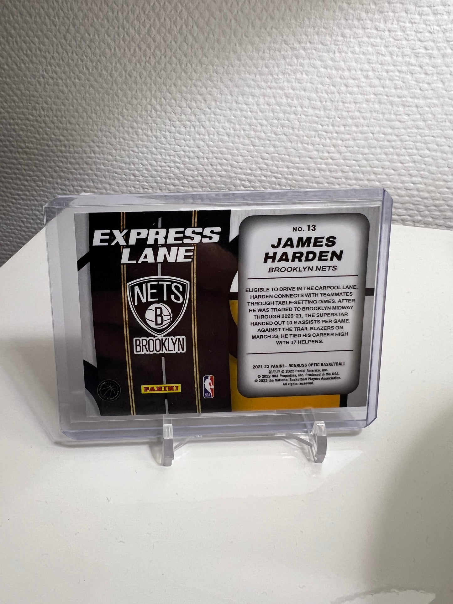 Donruss Optic 21-22 - James Harden Express Lane - Brooklyn Nets