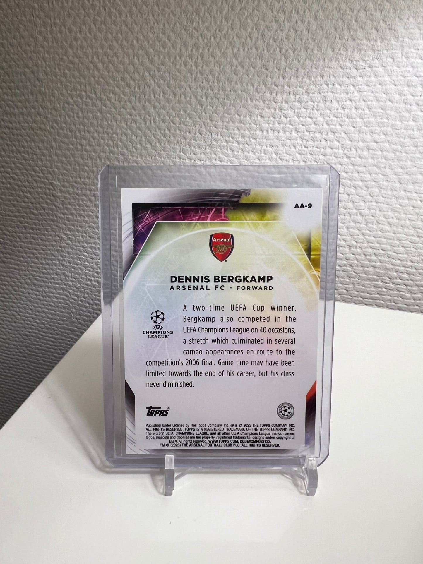 Merlin Chrome 22-23 - Dennis Bergkamp Ageless Alchemy - Arsenal London #AA-9