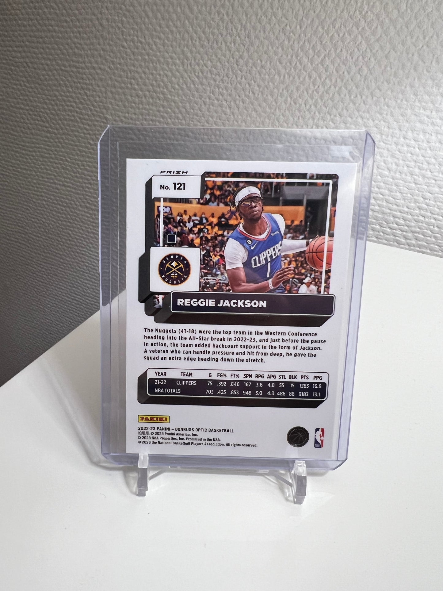 Donruss Optic 22-23 - Reggie Jackson Silver Prizm - Denver Nuggets