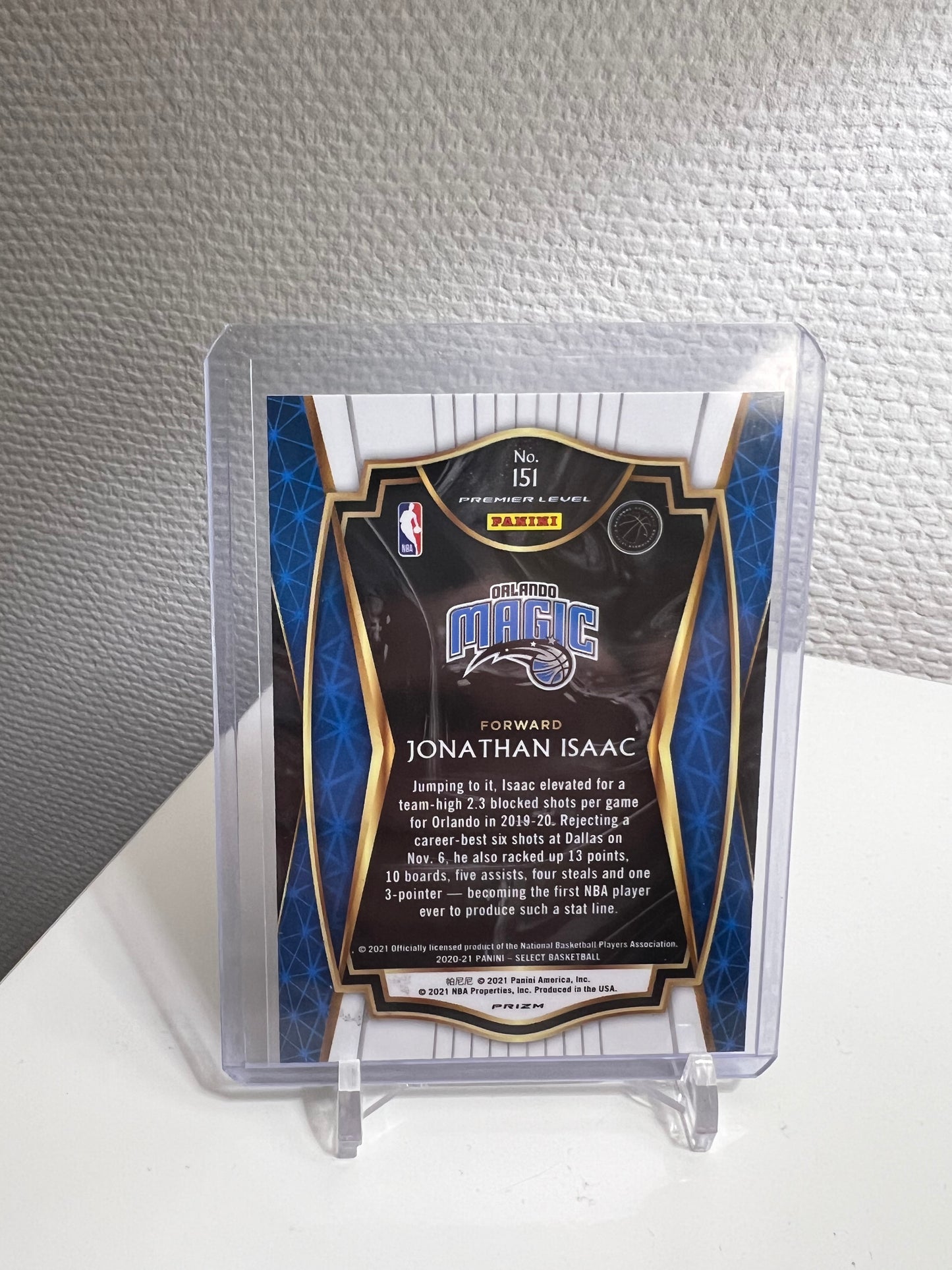 Select Blue 20-21 - Jonathan Isaac Prizm - Orlando Magic