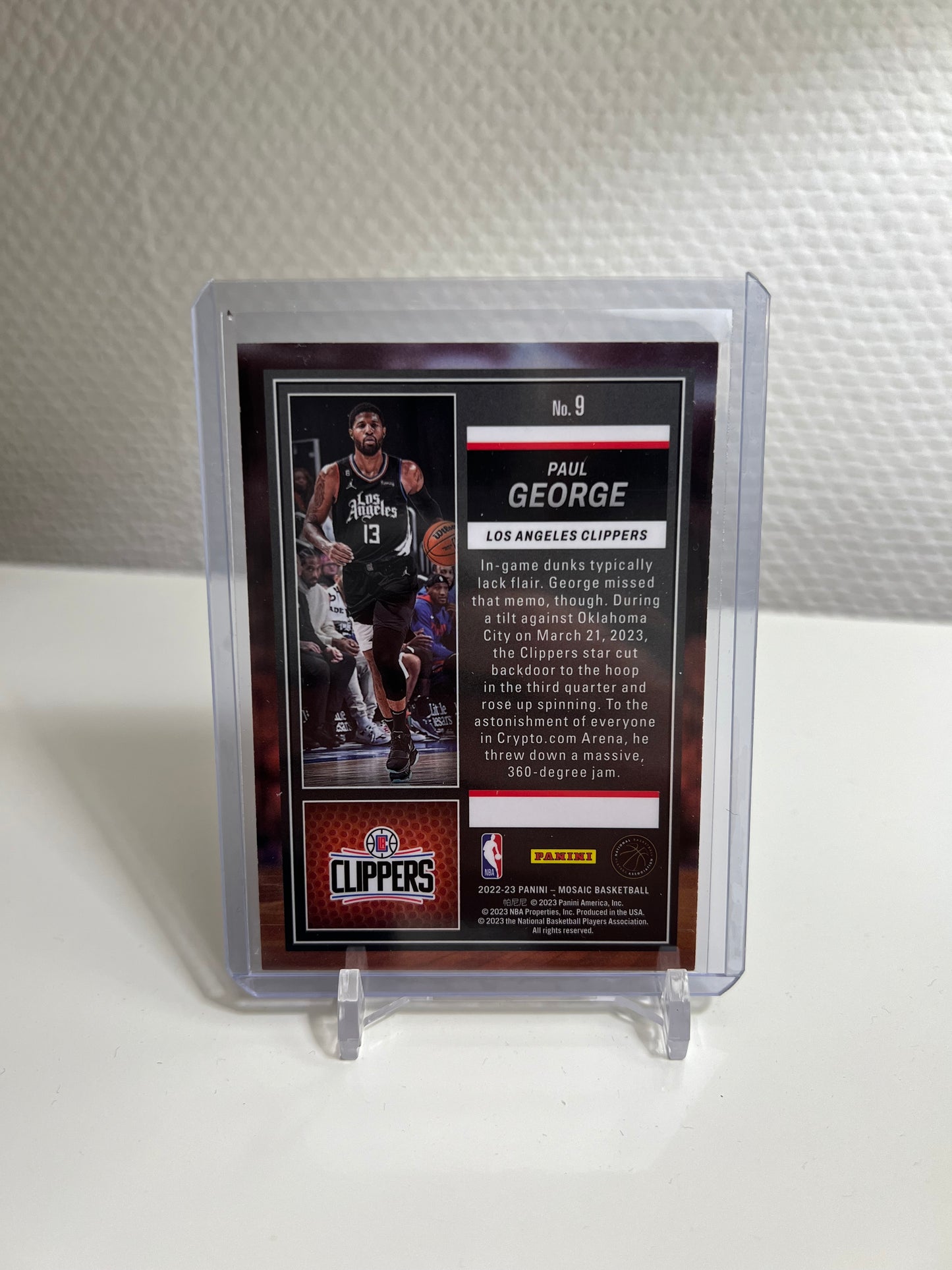 Mosaic 22-23 - Paul George Jam Masters - Los Angeles Clippers