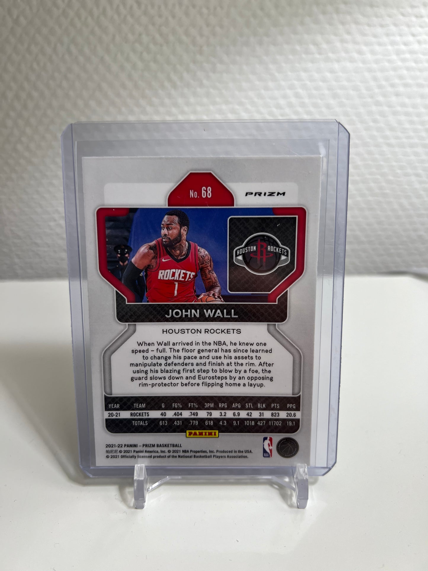 Prizm 21-22 - John Wall Tri-Color - Houston Rockets
