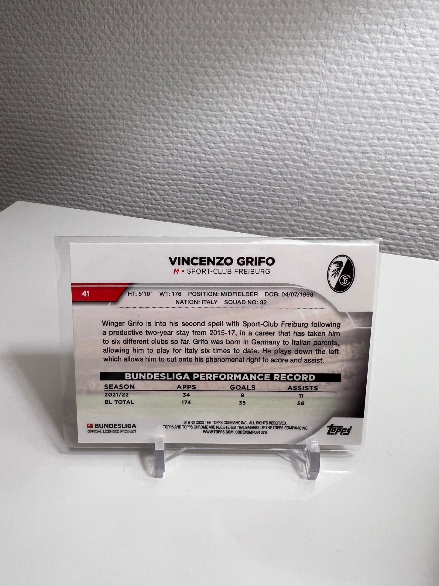 Chrome 22-23 - Vincenzo Grifo - SC Freiburg