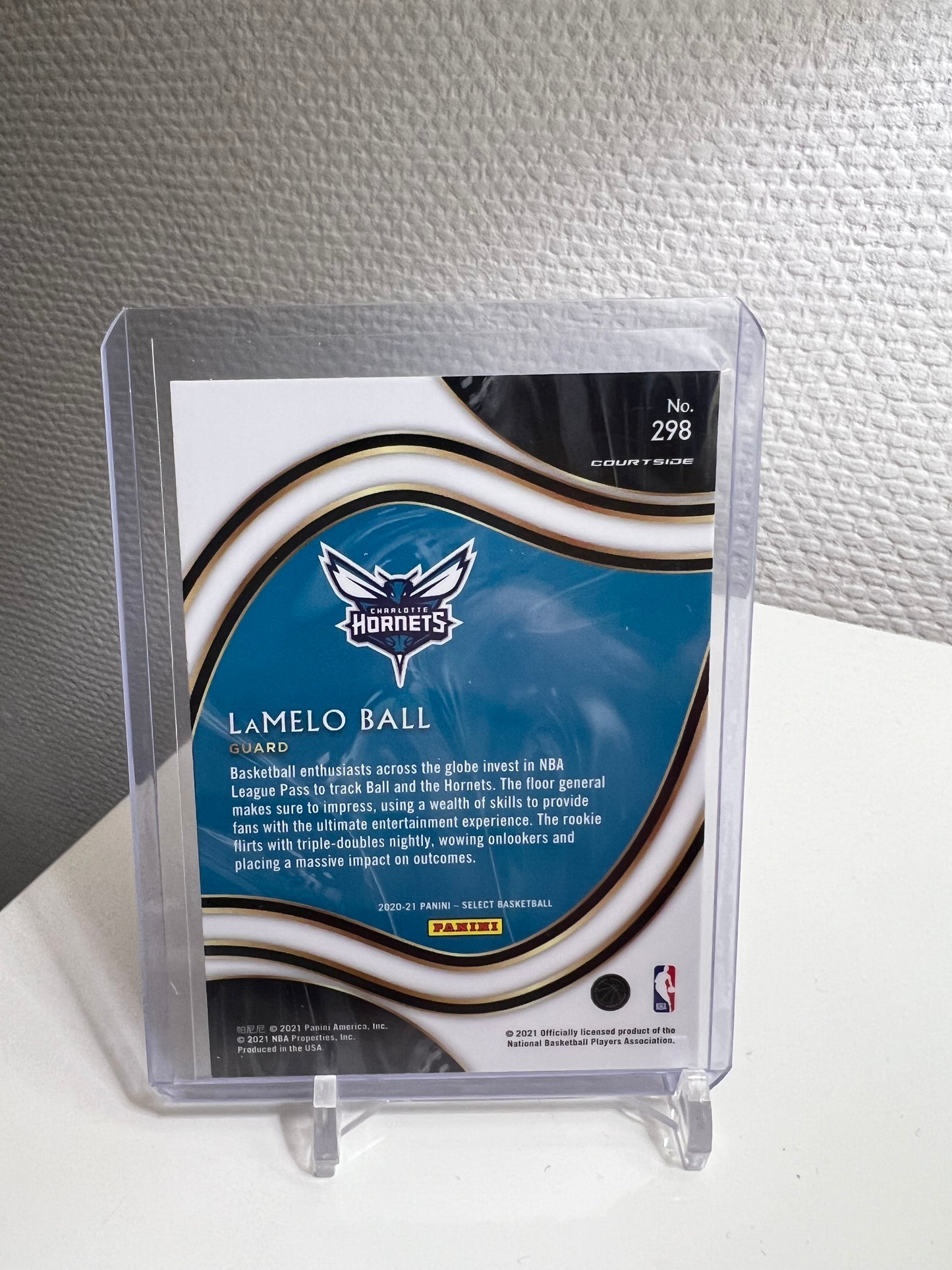 Select Blue 20-21 - LaMelo Ball RC Card - Charlotte Hornets