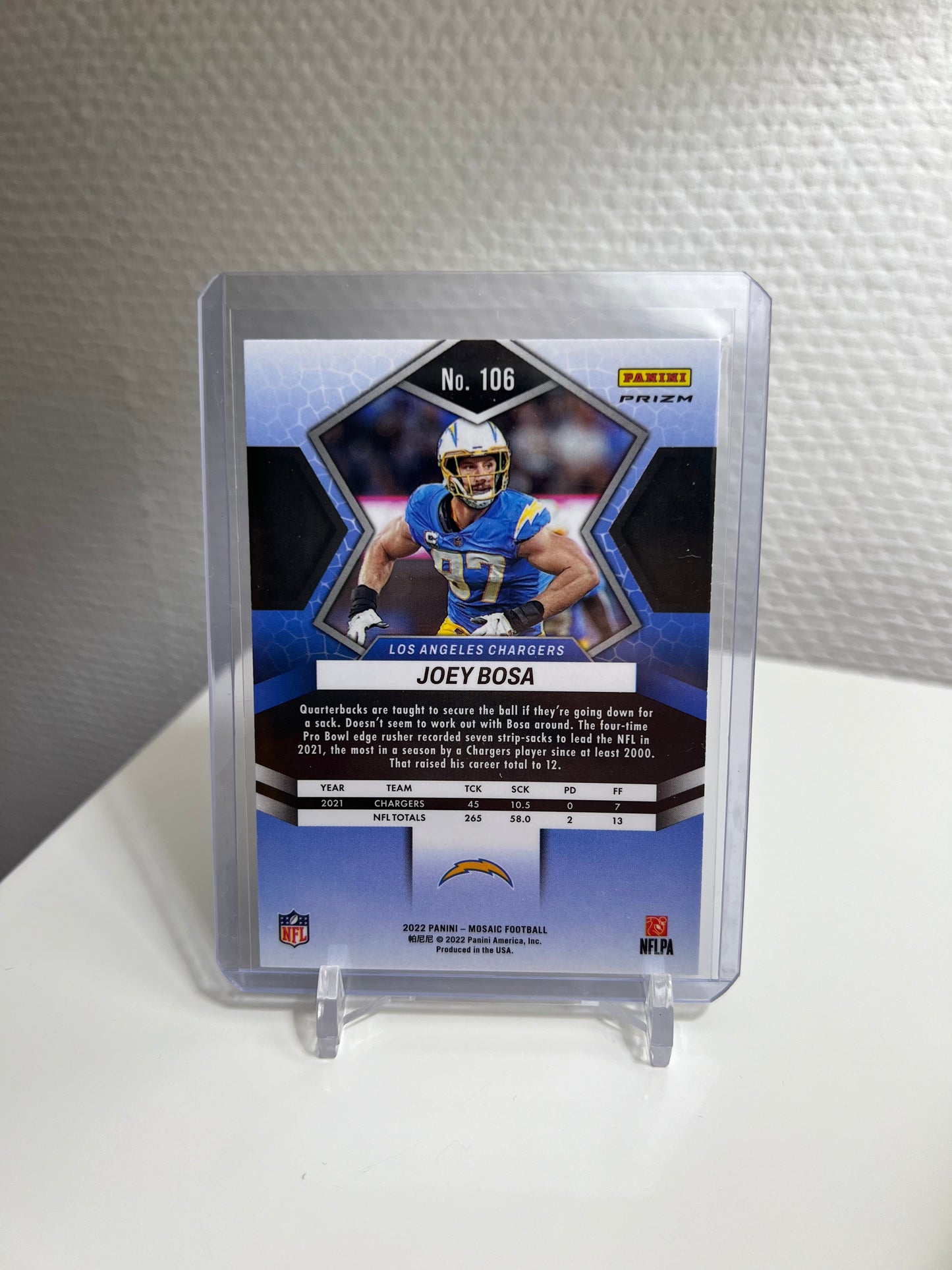 Mosaic 22 - Joey Bosa Green Prizm - Los Angeles Chargers
