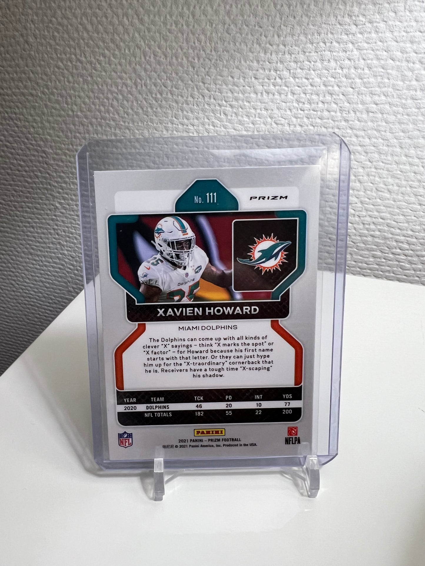 Prizm 21 - Xavien Howard Green Pulsar - Miami Dolphins