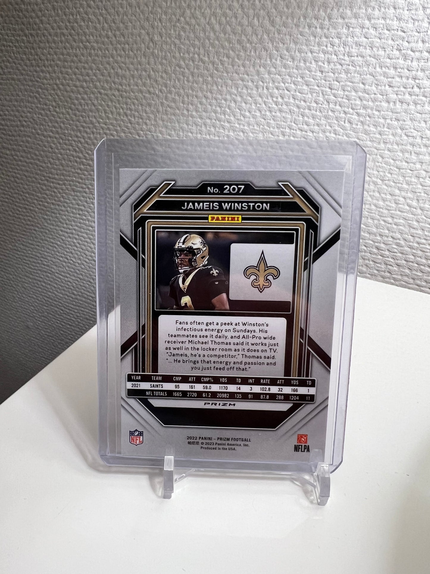 Prizm 22 - Jameis Winston Green - New Orleans Saints