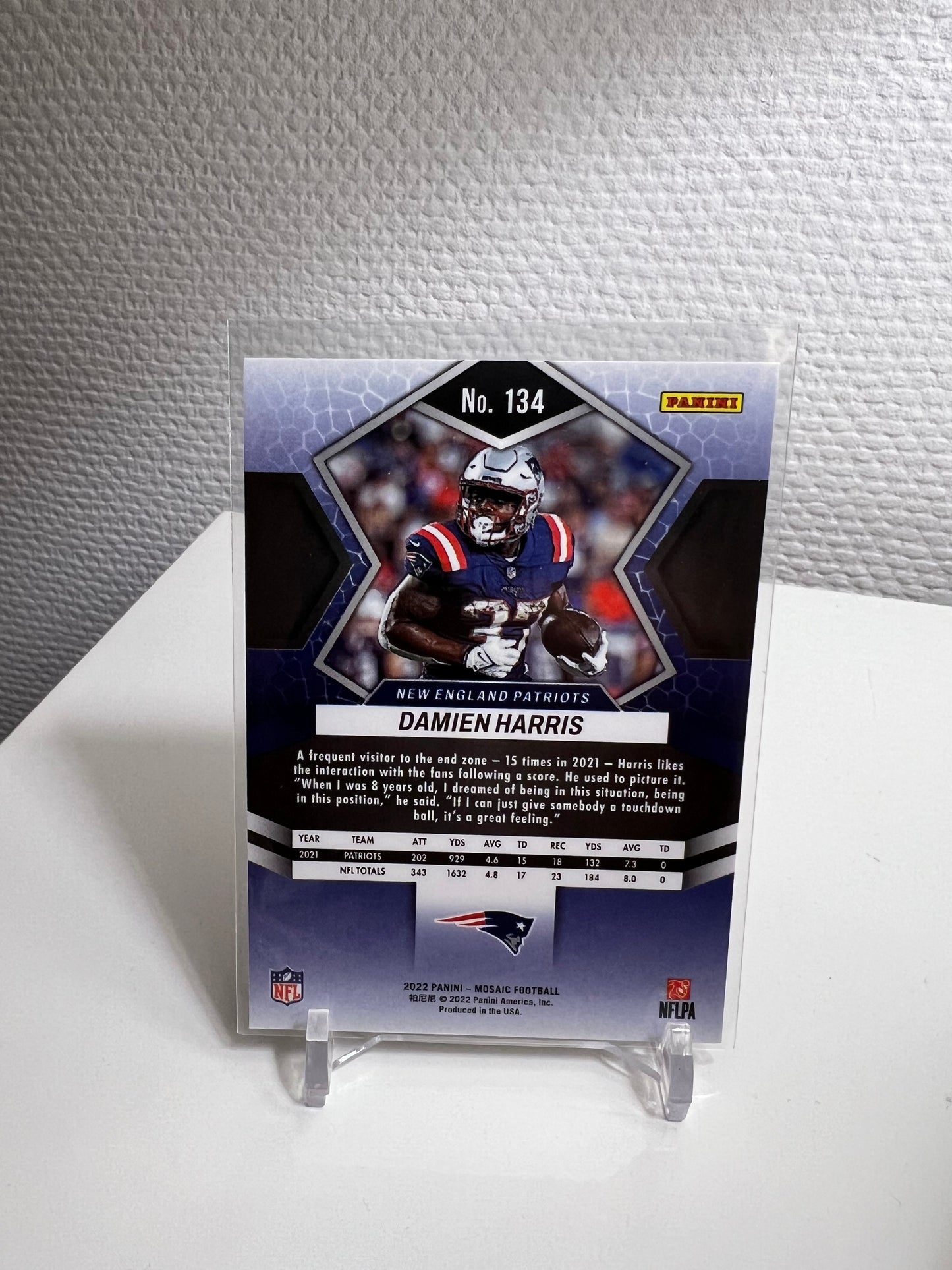 Mosaic 22 - Damien Harris - New England Patriots
