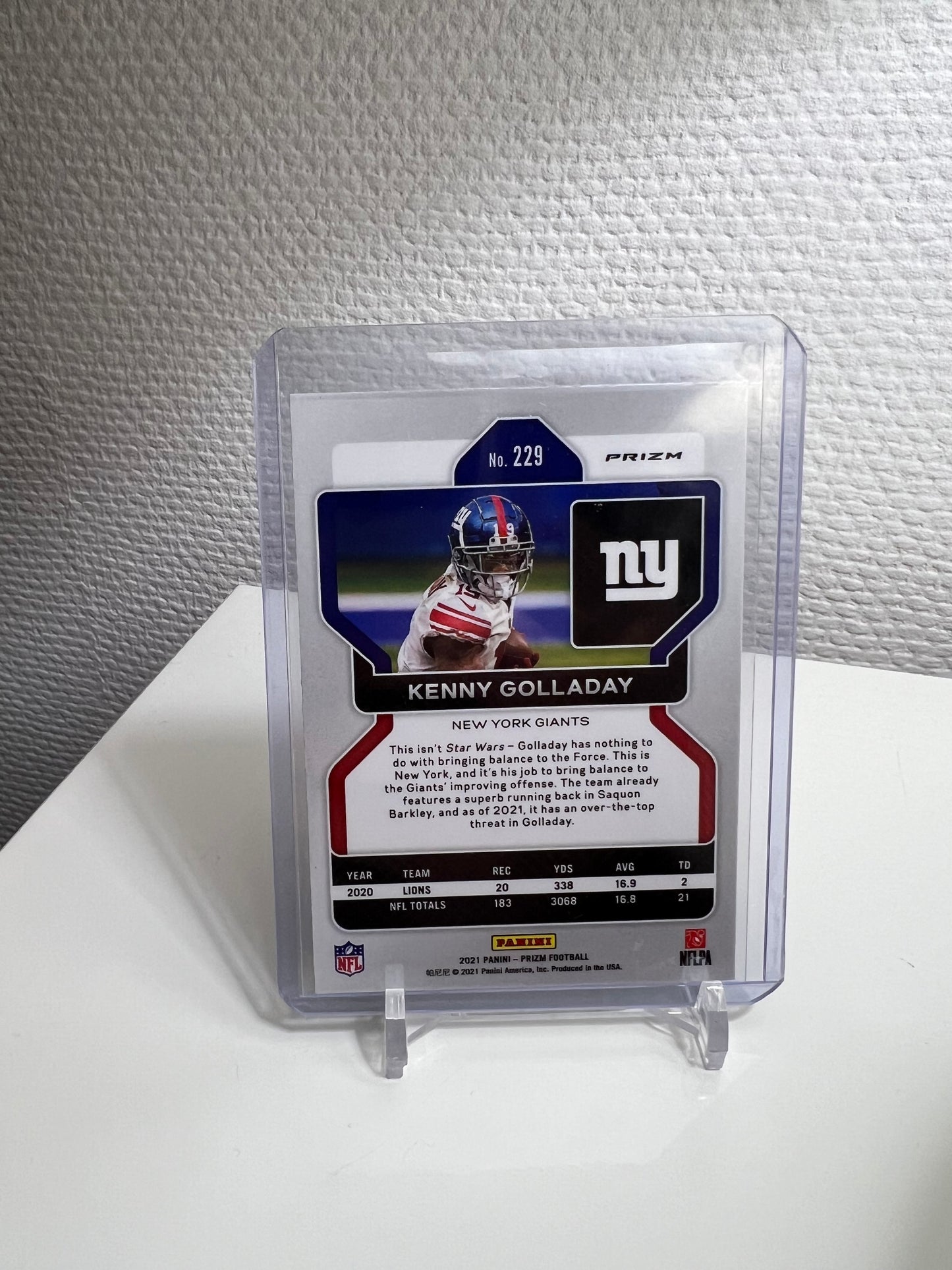 Prizm 21 - Kenny Golladay Green Pulsar - New York Giants